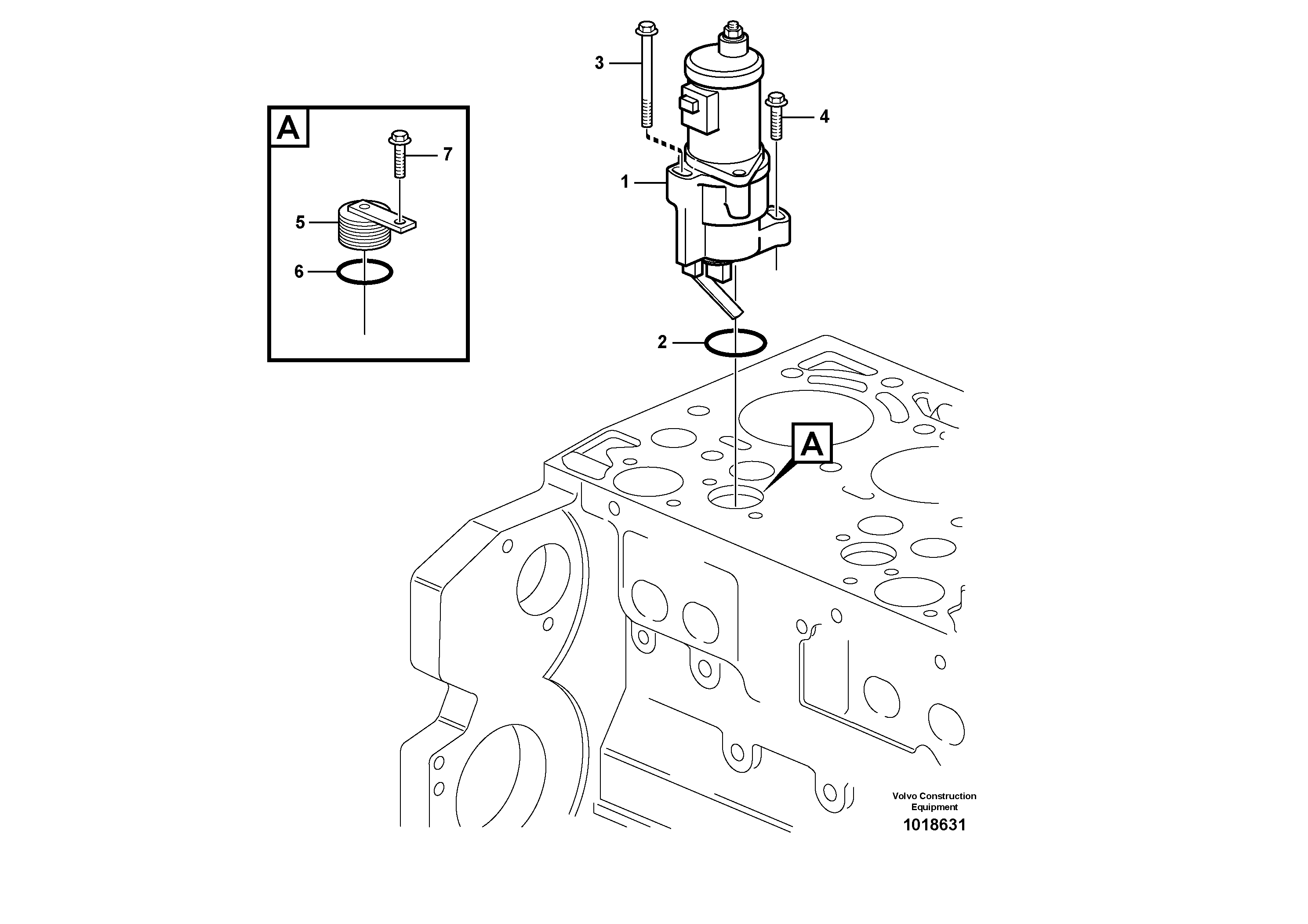 Схема запчастей Volvo EC140B - 35292 Shutdown device EC140B