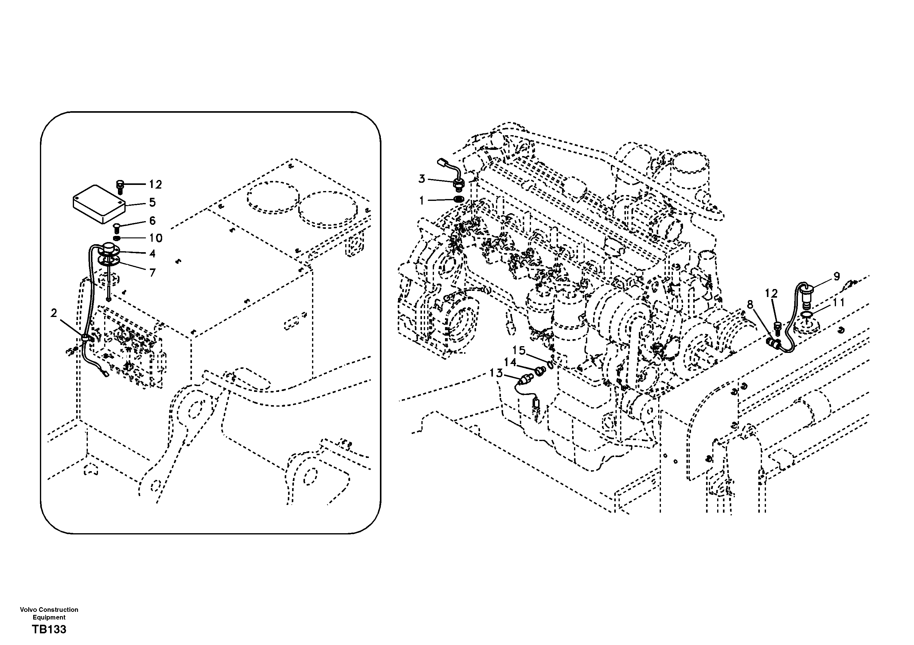 Схема запчастей Volvo EC140B - 23505 Electrical sensor EC140B