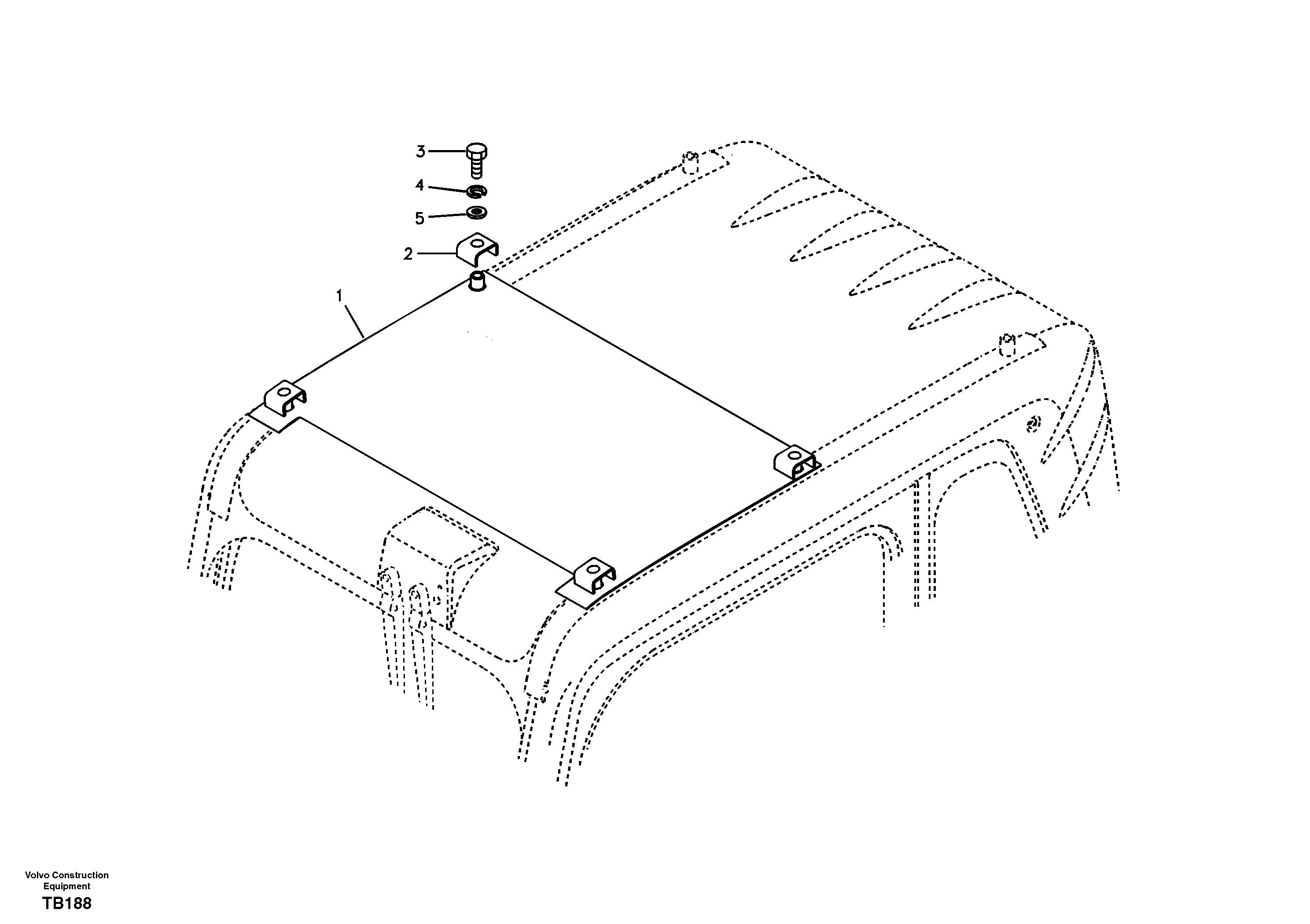 Схема запчастей Volvo EC140B - 35006 Sun visor EC140B