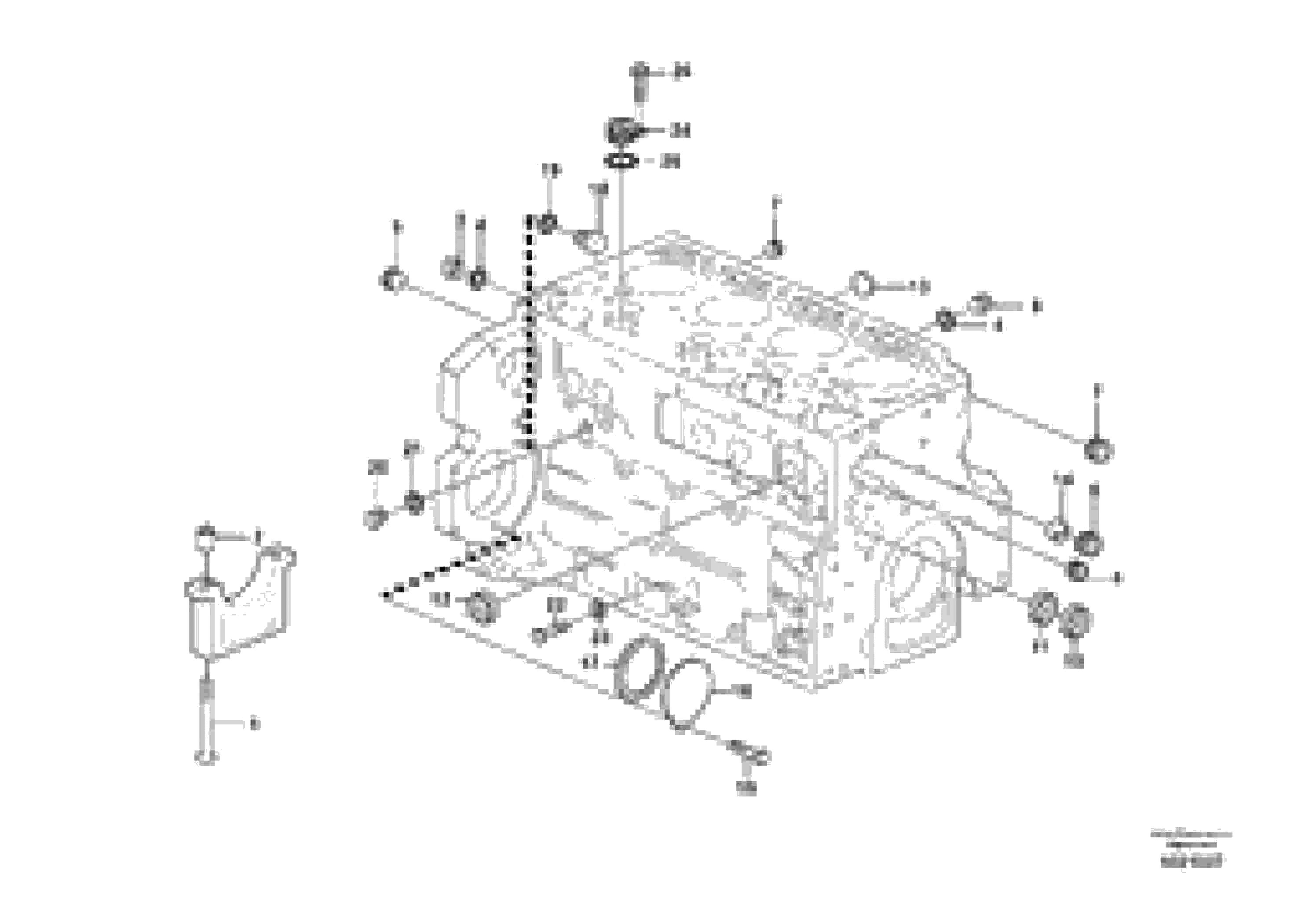 Схема запчастей Volvo EC140B - 36711 Блок цилиндров EC140B