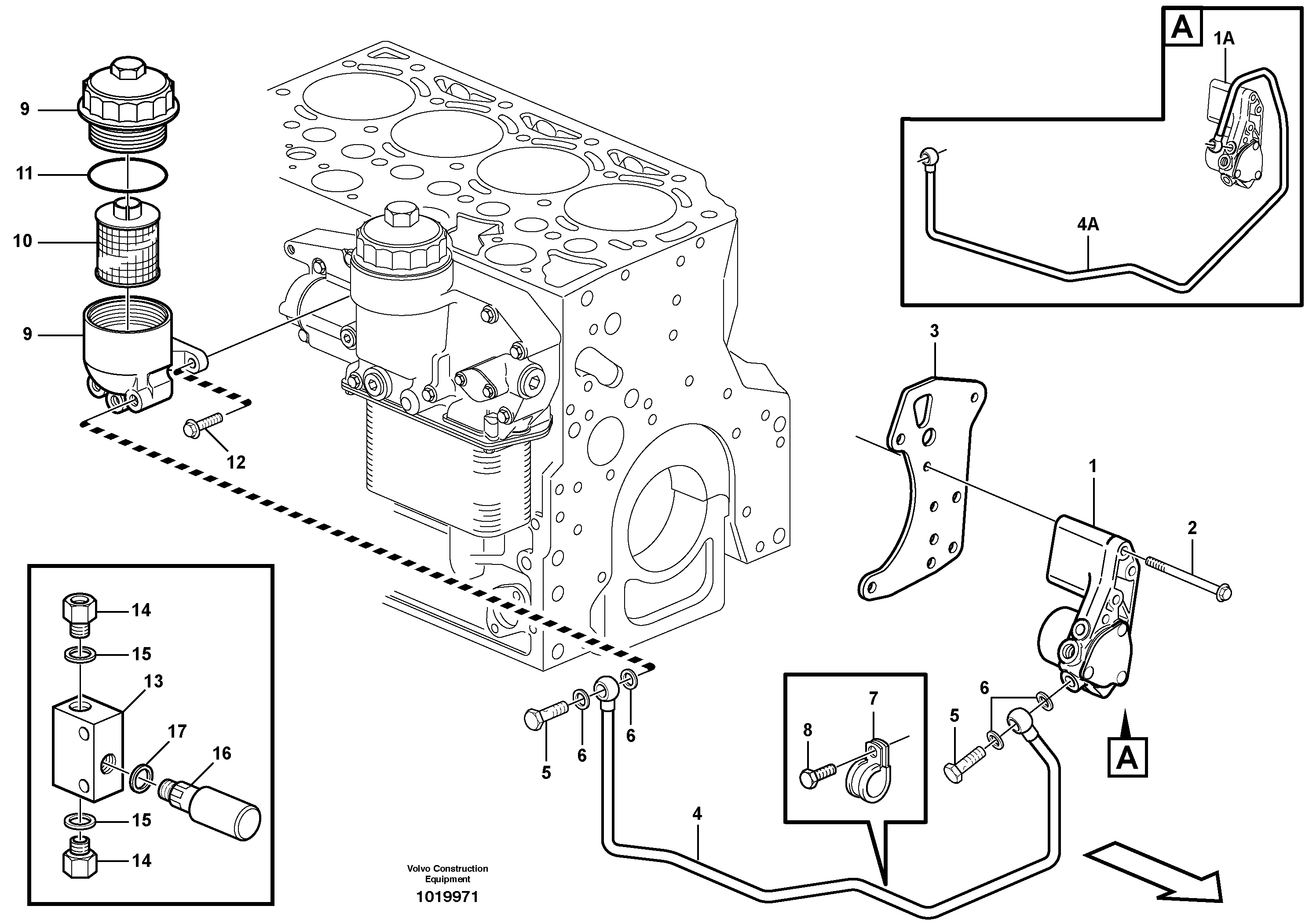 Схема запчастей Volvo EC140B - 36716 Fuel pump EC140B