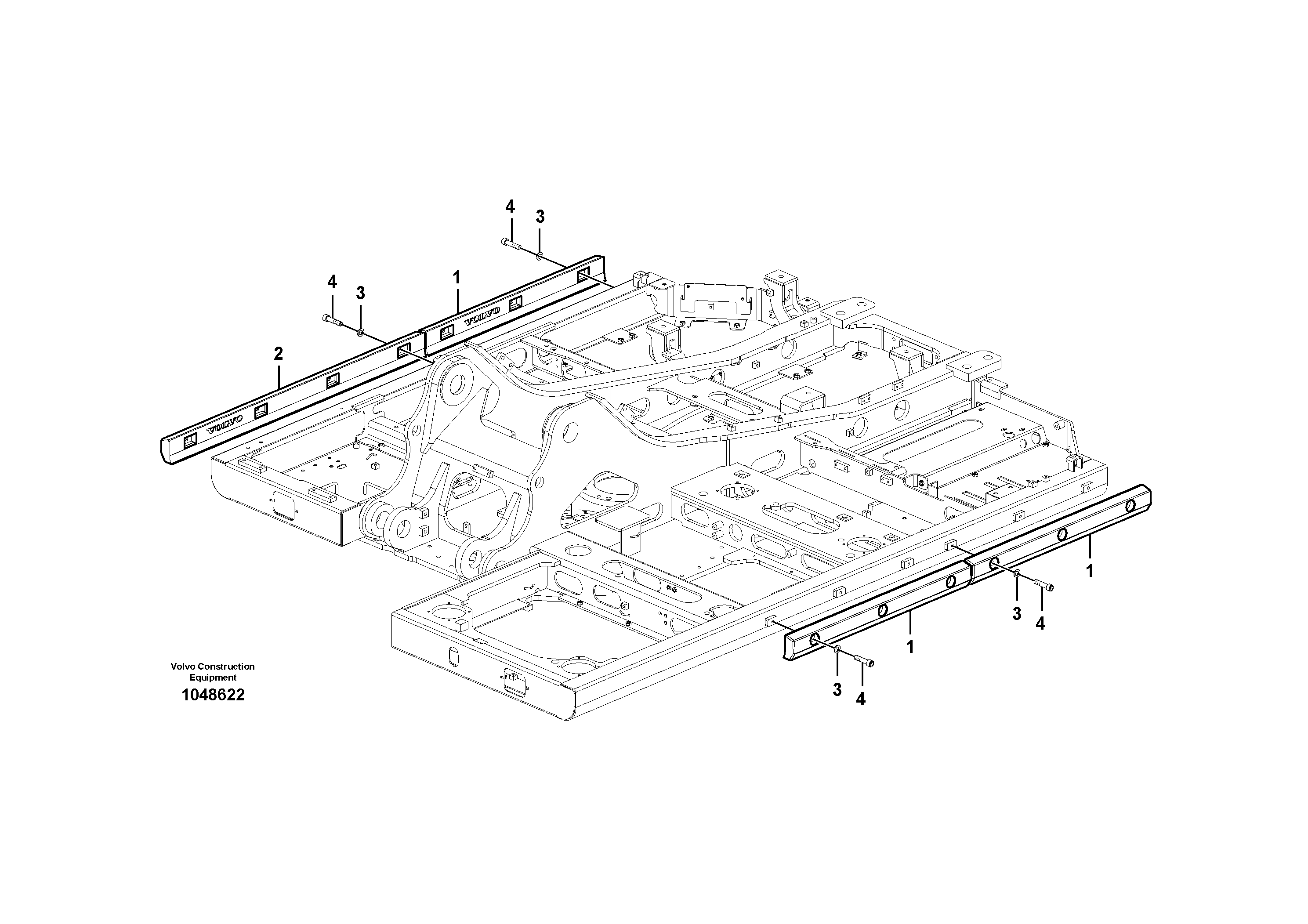 Схема запчастей Volvo EC140B - 87812 Protecting plate EC140B PRIME S/N 15001-