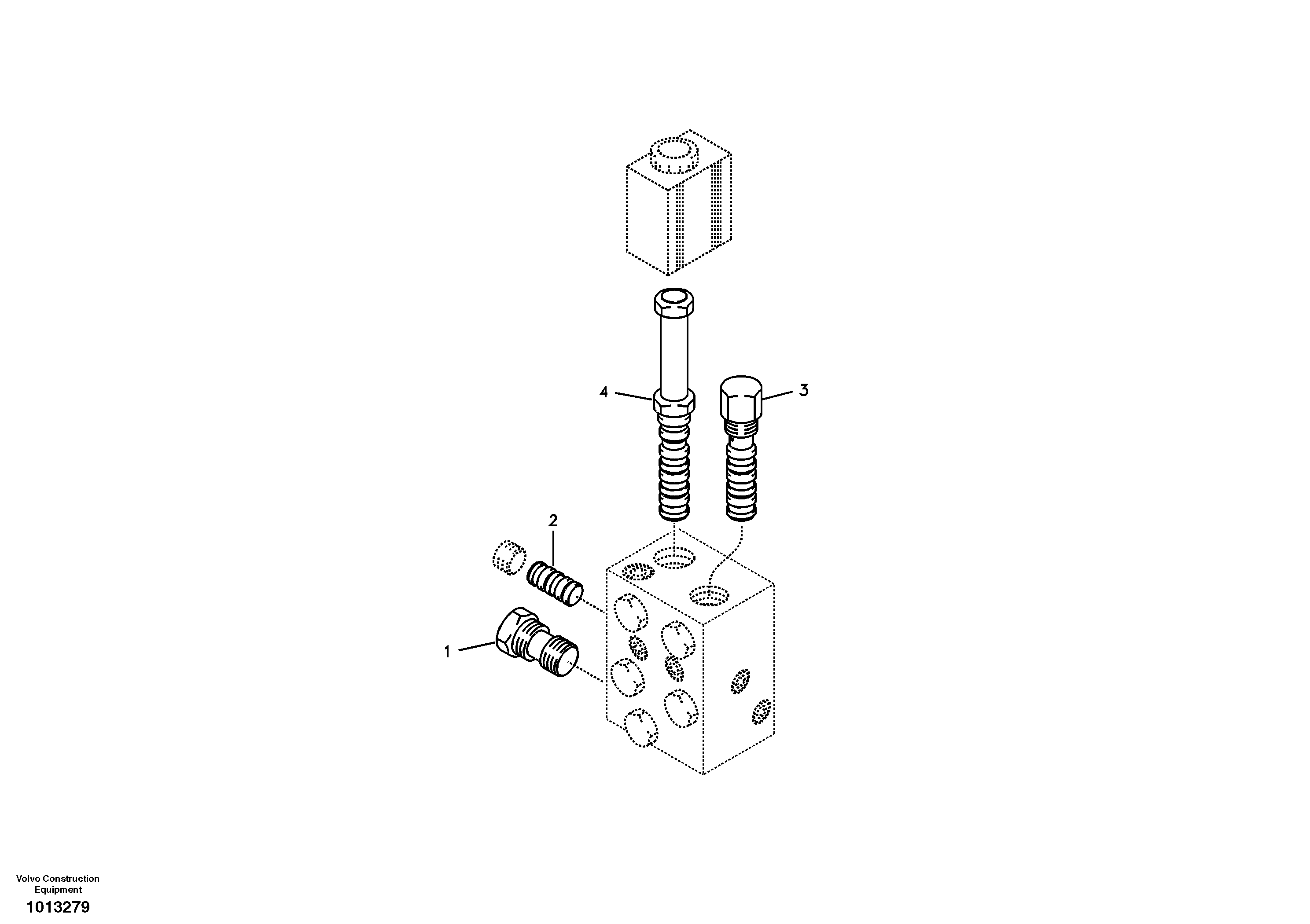 Схема запчастей Volvo EC140B - 87552 Valve, quickfit EC140B PRIME S/N 15001-