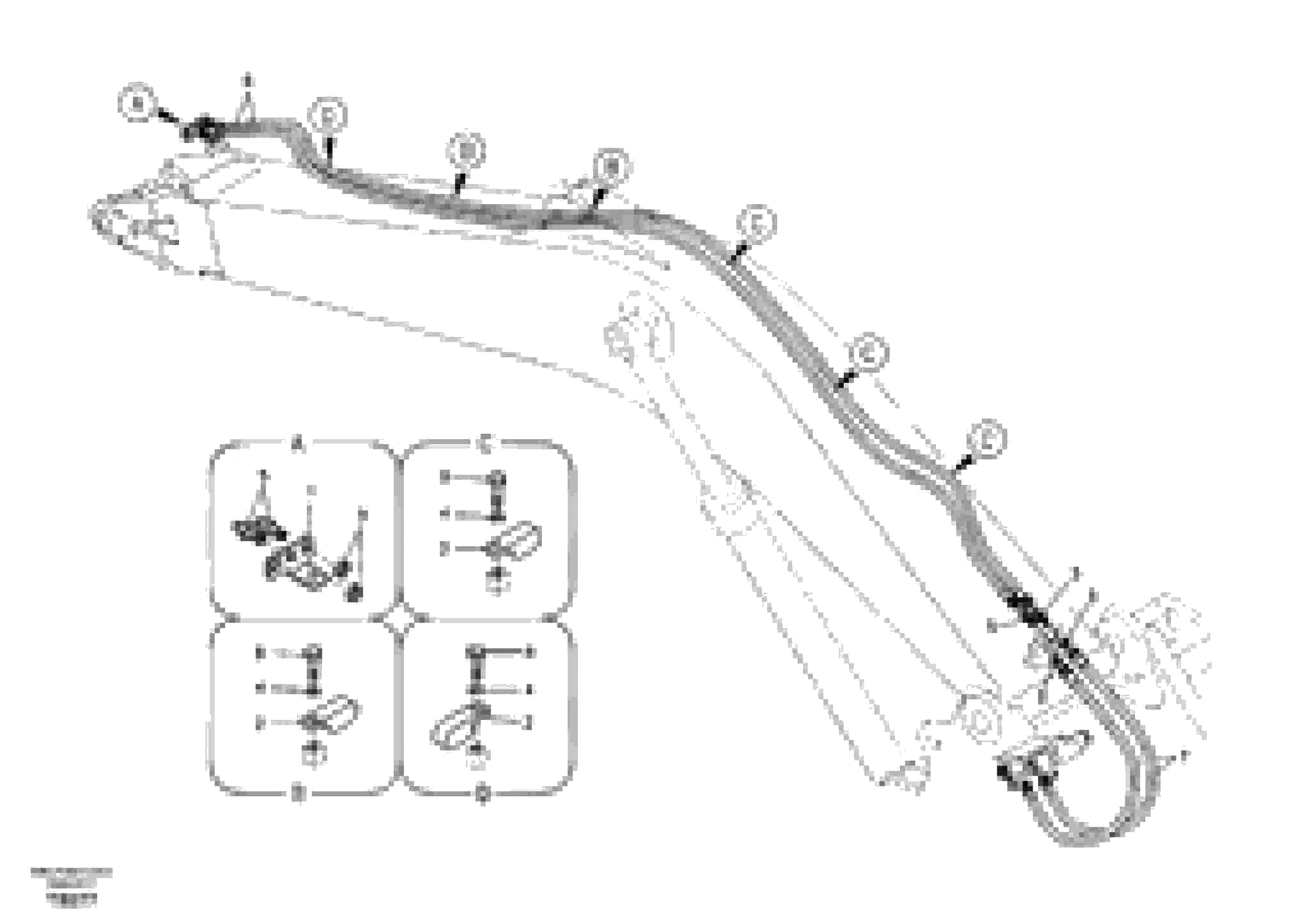 Схема запчастей Volvo EC140B - 93032 Working hydraulic, slope and rotator on boom EC140B PRIME S/N 15001-