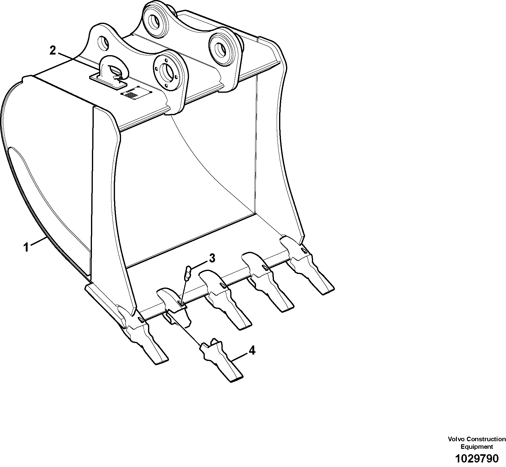 Схема запчастей Volvo EC140B - 93271 Ковш EC140B PRIME S/N 15001-