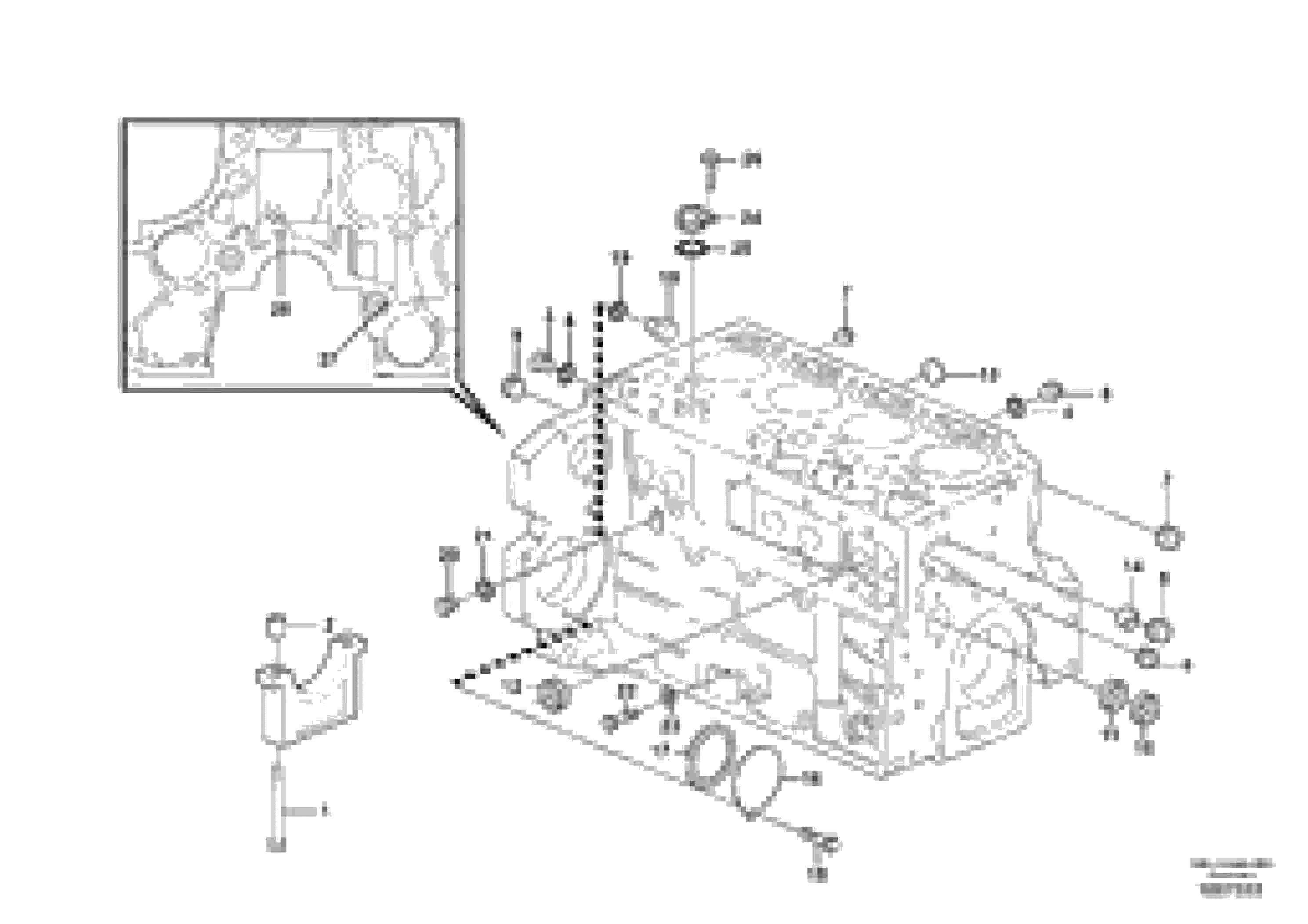 Схема запчастей Volvo EC140B - 87431 Блок цилиндров EC140B PRIME S/N 15001-
