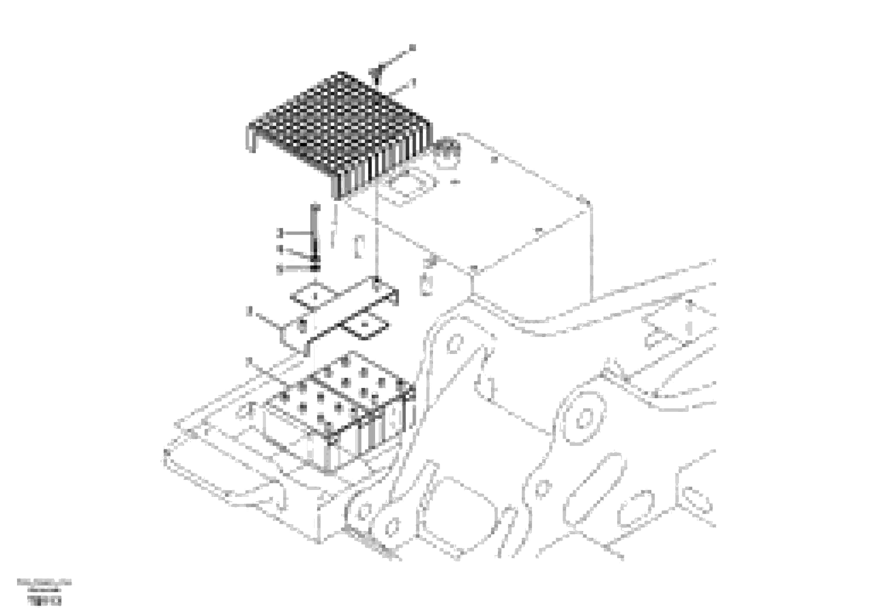 Схема запчастей Volvo EC140B - 94208 Battery with assembling details EC140B PRIME S/N 15001-