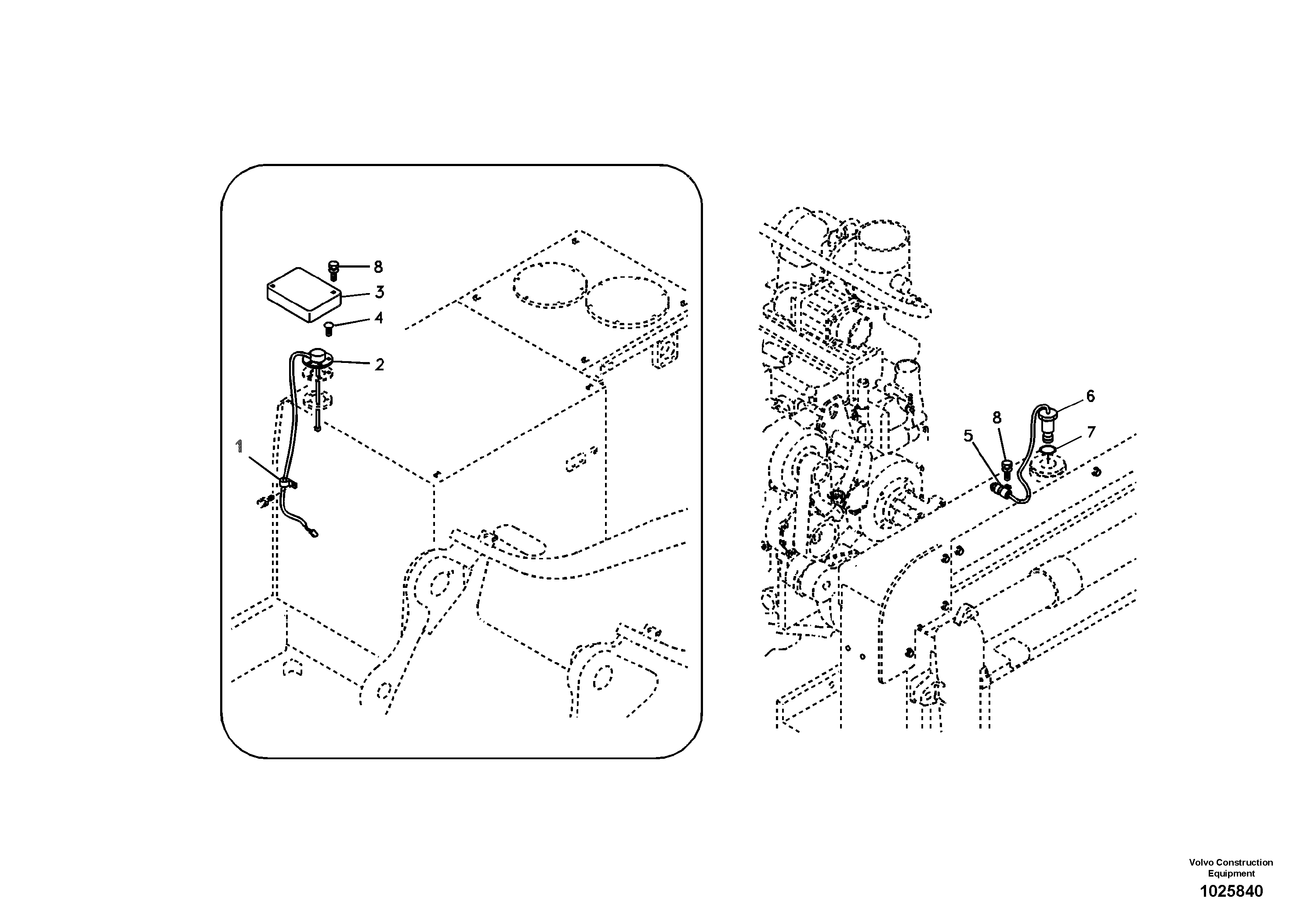 Схема запчастей Volvo EC140B - 94667 Electrical sensor EC140B PRIME S/N 15001-