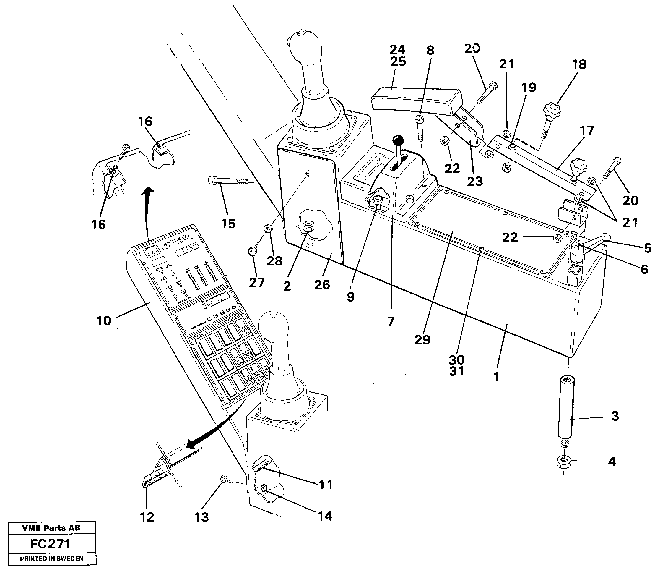 Схема запчастей Volvo EC150 - 33382 Side panel,right EC150 ?KERMAN ?KERMAN EC150 SER NO - 129