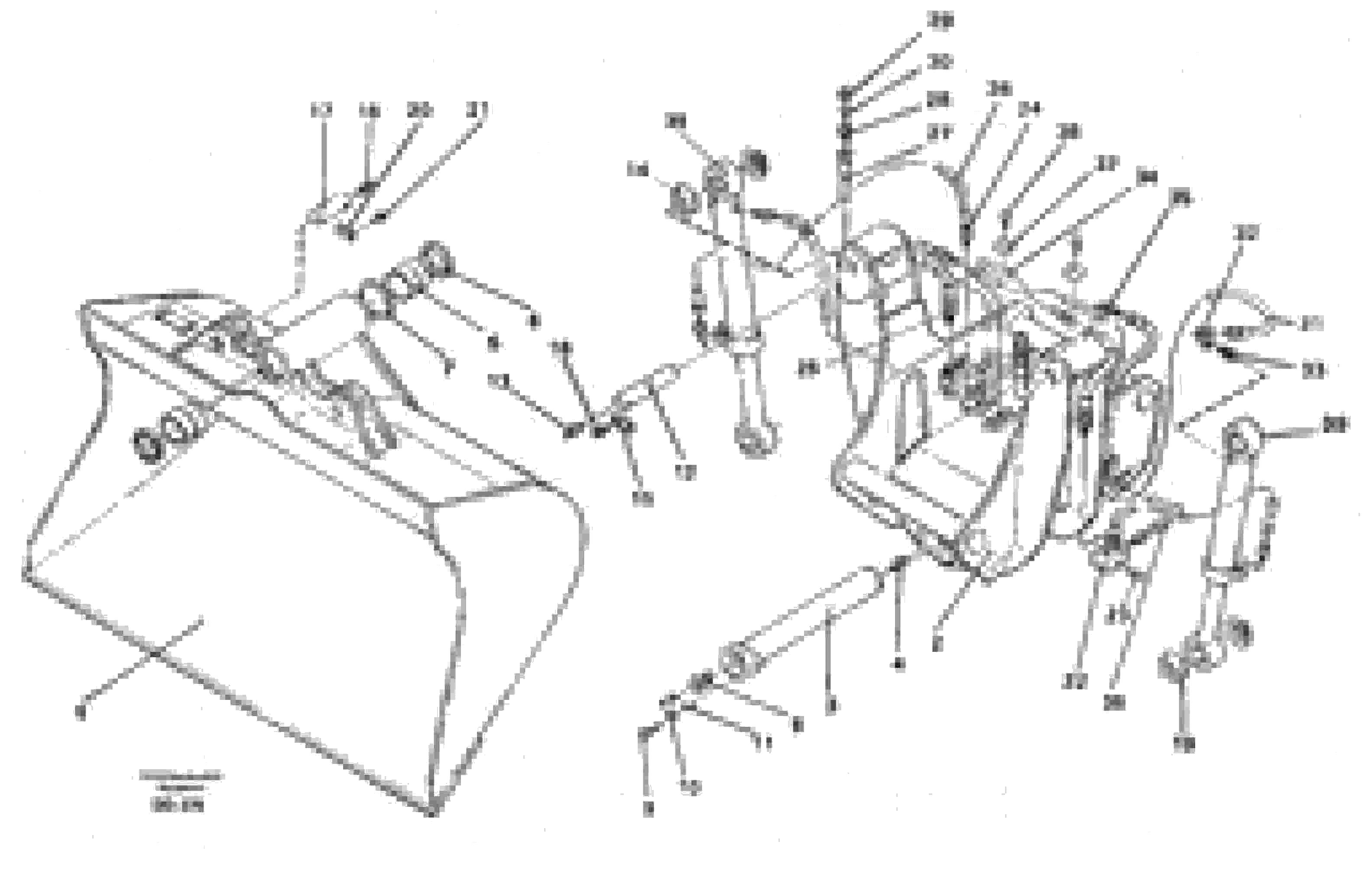 Схема запчастей Volvo EC150 - 34182 Articulated slope bucket ATTACHMENTS ATTACHMENTS BUCKETS