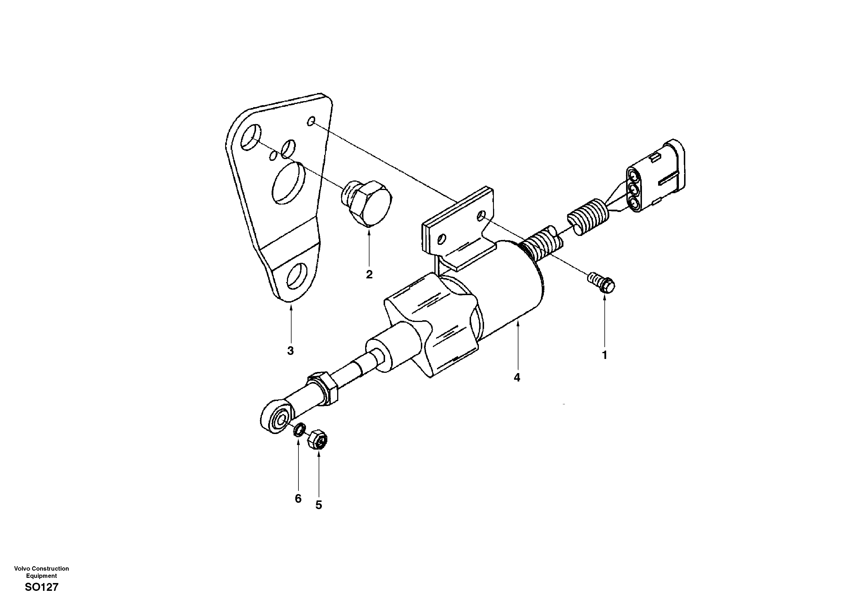 Схема запчастей Volvo EC150 - 17088 Fuel shut-off valve EC150