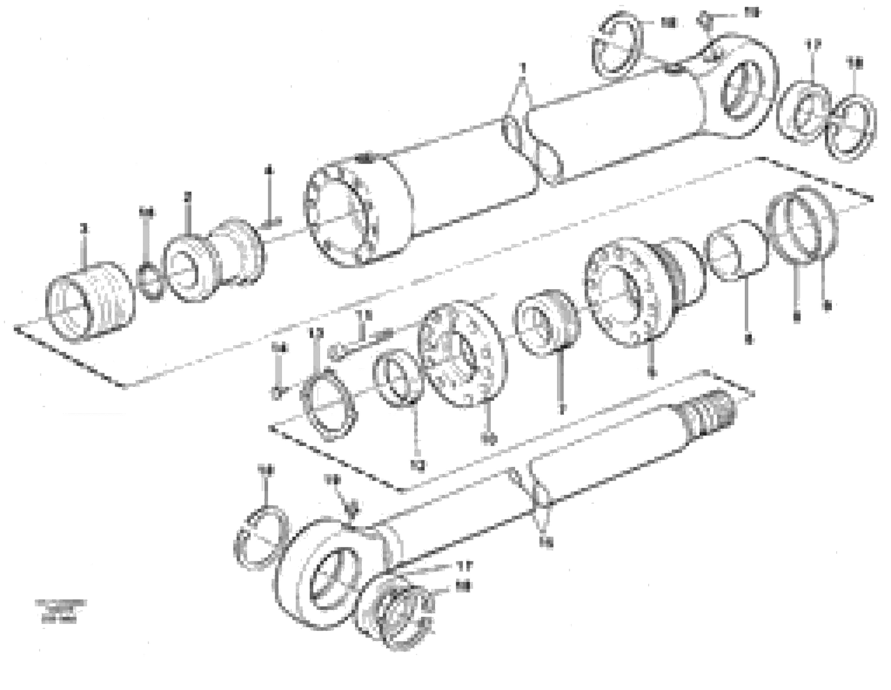 Схема запчастей Volvo EC150 - 39772 Гидроцилиндр ATTACHMENTS ATTACHMENTS BUCKETS