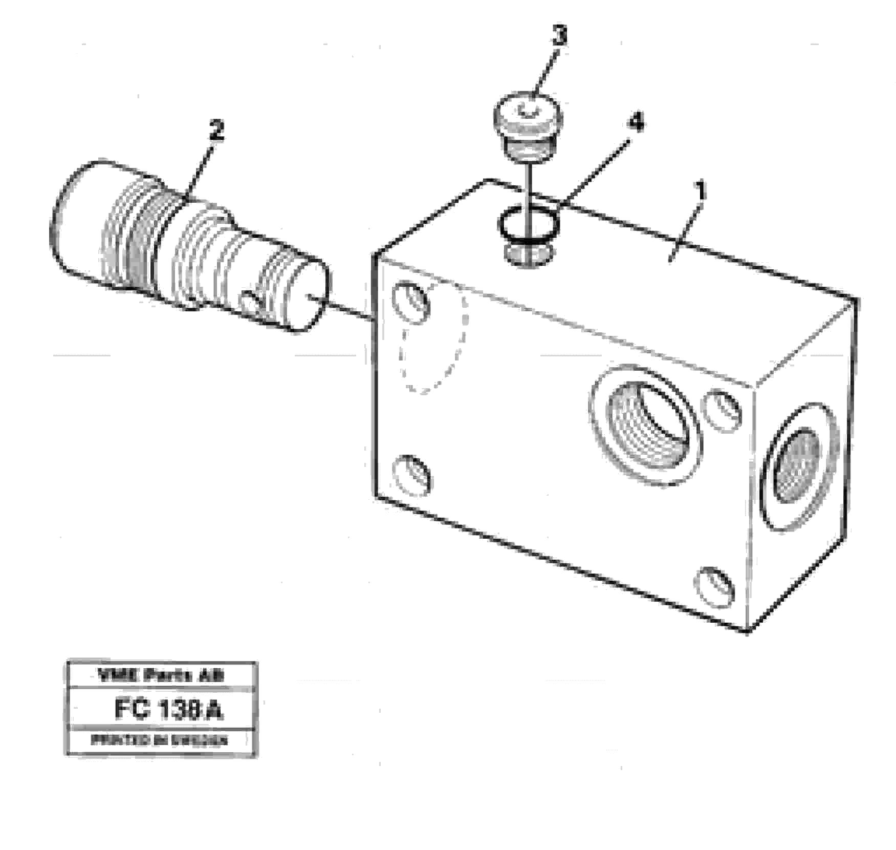 Схема запчастей Volvo EC150 - 34756 Pressure limiting valve, main valve EC150 ?KERMAN ?KERMAN EC150 SER NO - 129