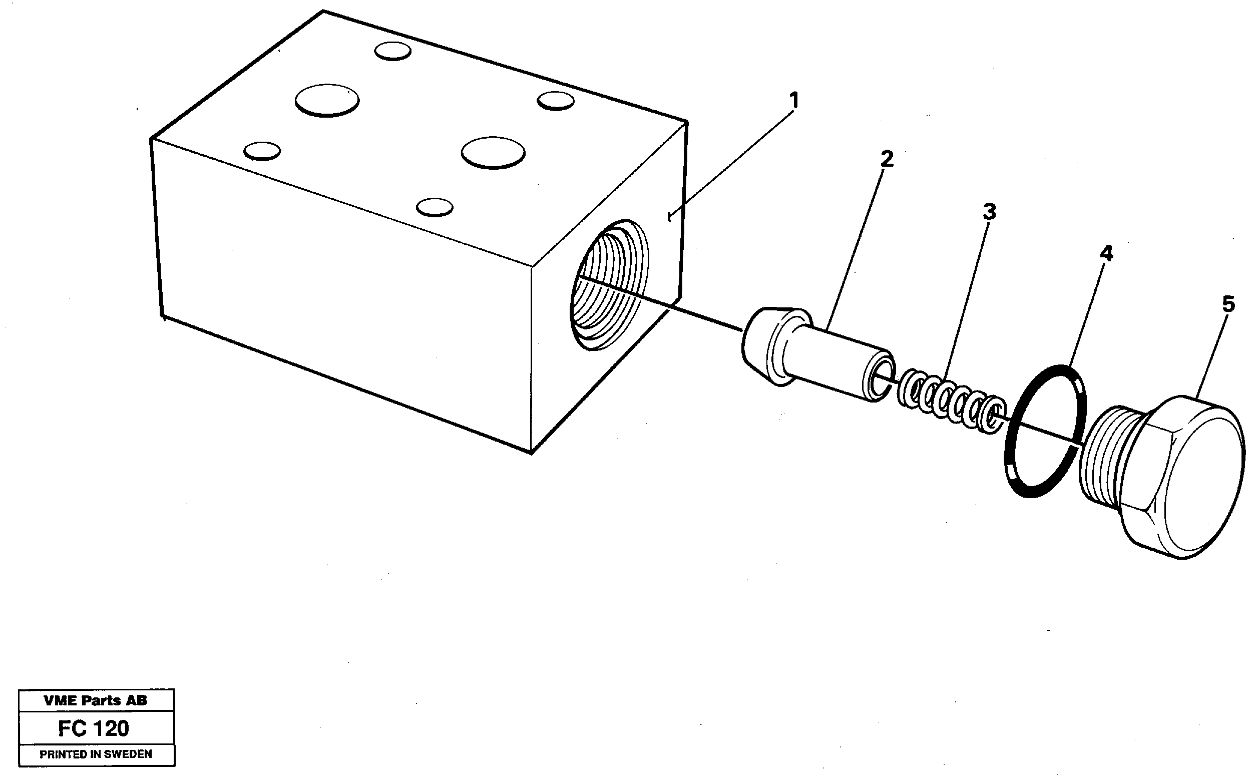 Схема запчастей Volvo EC150 - 35756 Refilling valve, main valve EC150 ?KERMAN ?KERMAN EC150 SER NO - 129