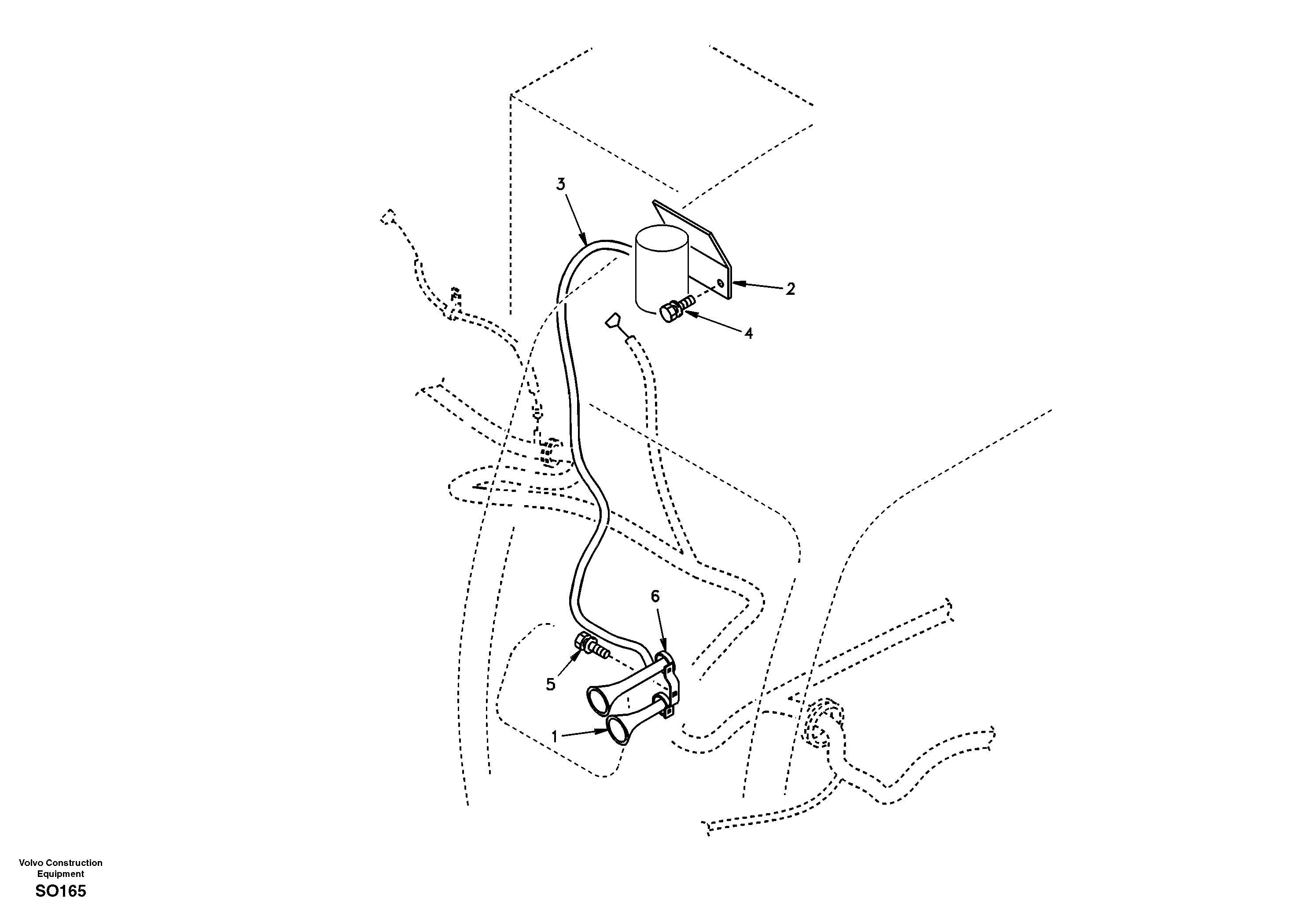 Схема запчастей Volvo EC150 - 18306 Horn EC150