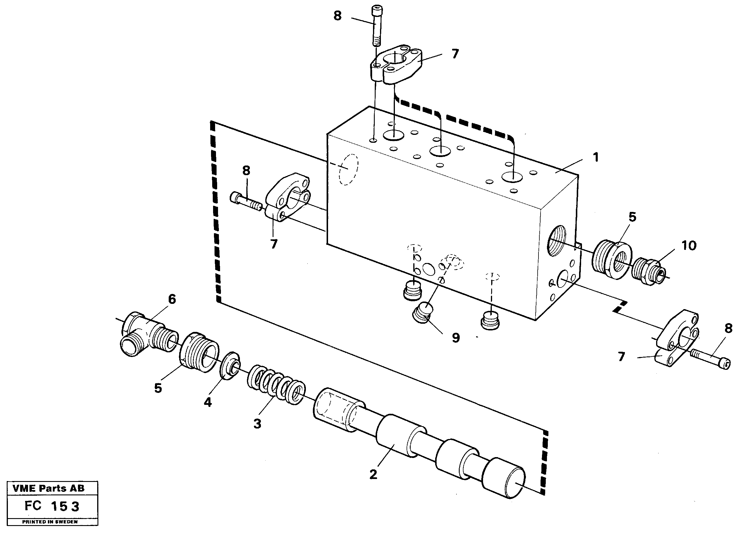 Схема запчастей Volvo EC150 - 30866 Operating valve, grab bucket EC150 ?KERMAN ?KERMAN EC150 SER NO - 129