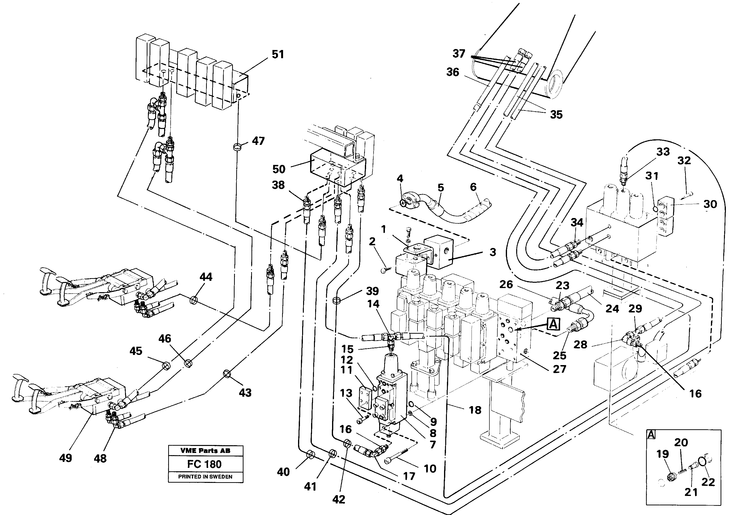 Схема запчастей Volvo EC150 - 54982 Slope bucket/rot,hydr, in base machine for adjustable boom EC150 ?KERMAN ?KERMAN EC150 SER NO - 129