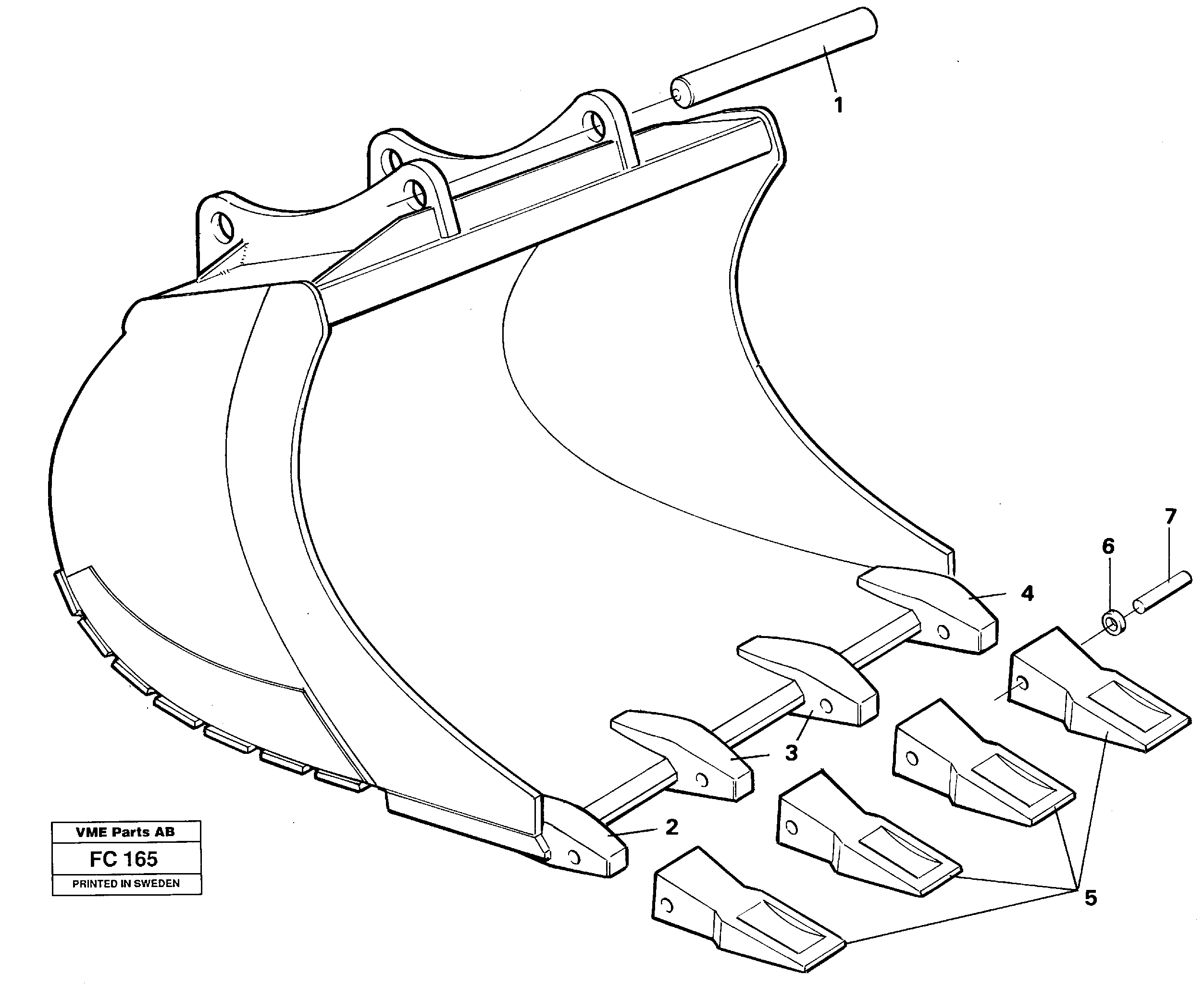 Схема запчастей Volvo EC150 - 30882 Buckets for Quickfit withplate cutting edges EC150 ?KERMAN ?KERMAN EC150 SER NO - 129