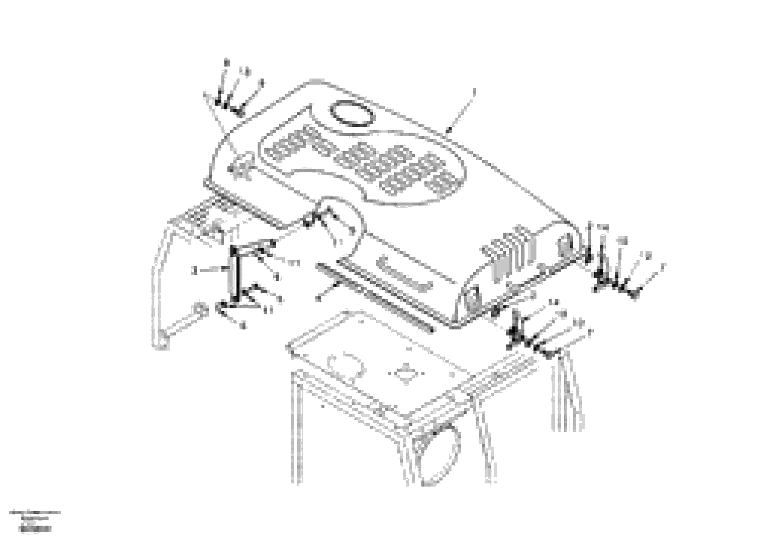 Схема запчастей Volvo EC150 - 58080 Cowl frame, cover and hood EC150