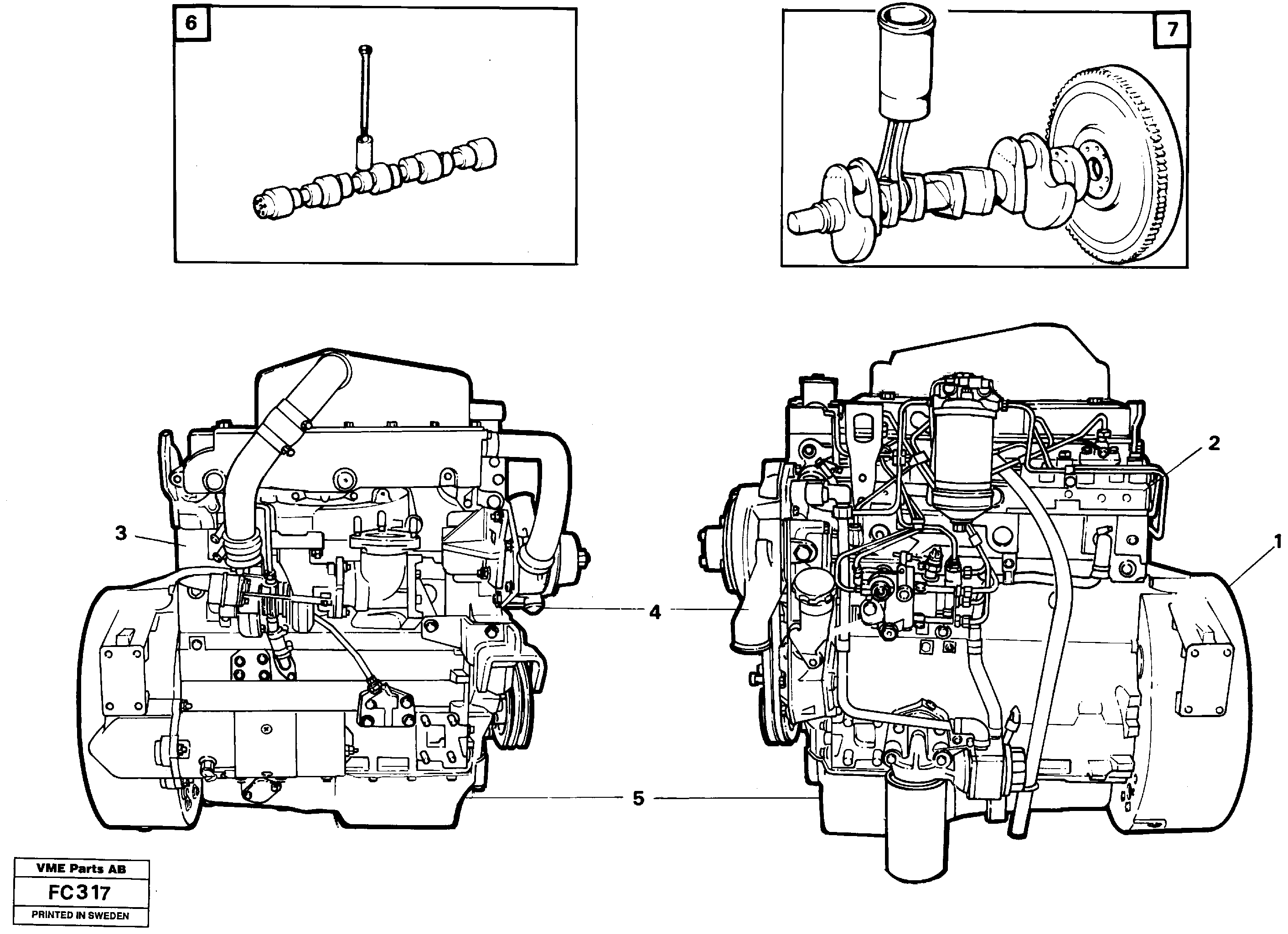 Схема запчастей Volvo EC150 - 35803 Двигатель в сборе EC150 ?KERMAN ?KERMAN EC150 SER NO - 129