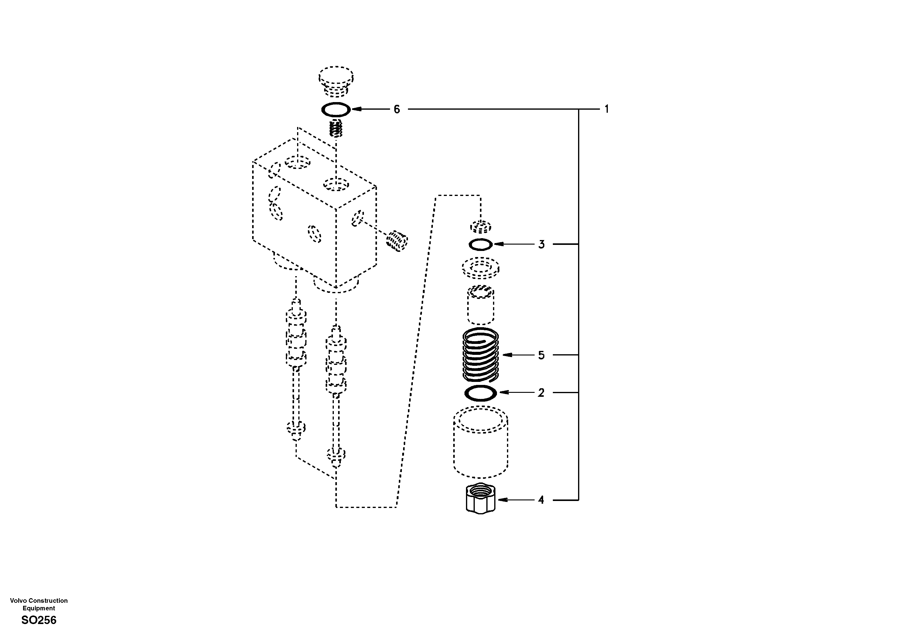 Схема запчастей Volvo EC150 - 30987 Servo system, solenoid valve EC150