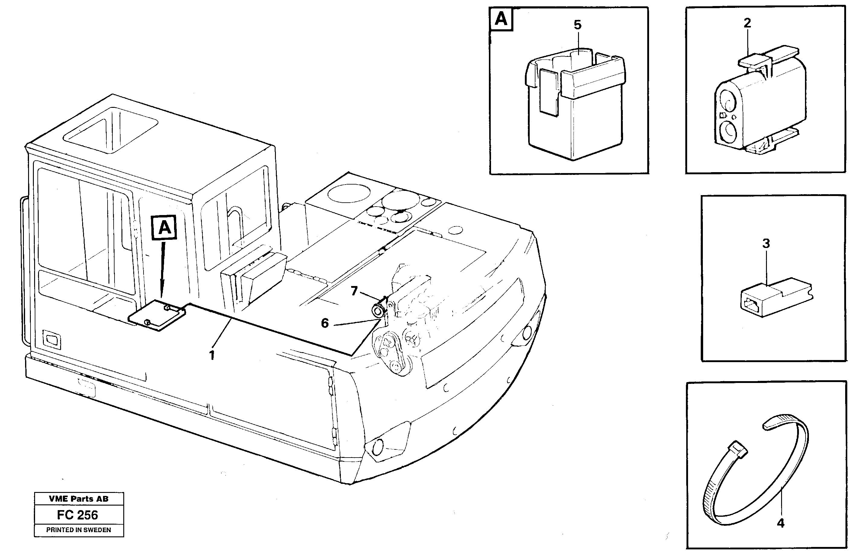 Схема запчастей Volvo EC150 - 26628 Electric installation for compressor EC150 ?KERMAN ?KERMAN EC150 SER NO - 129