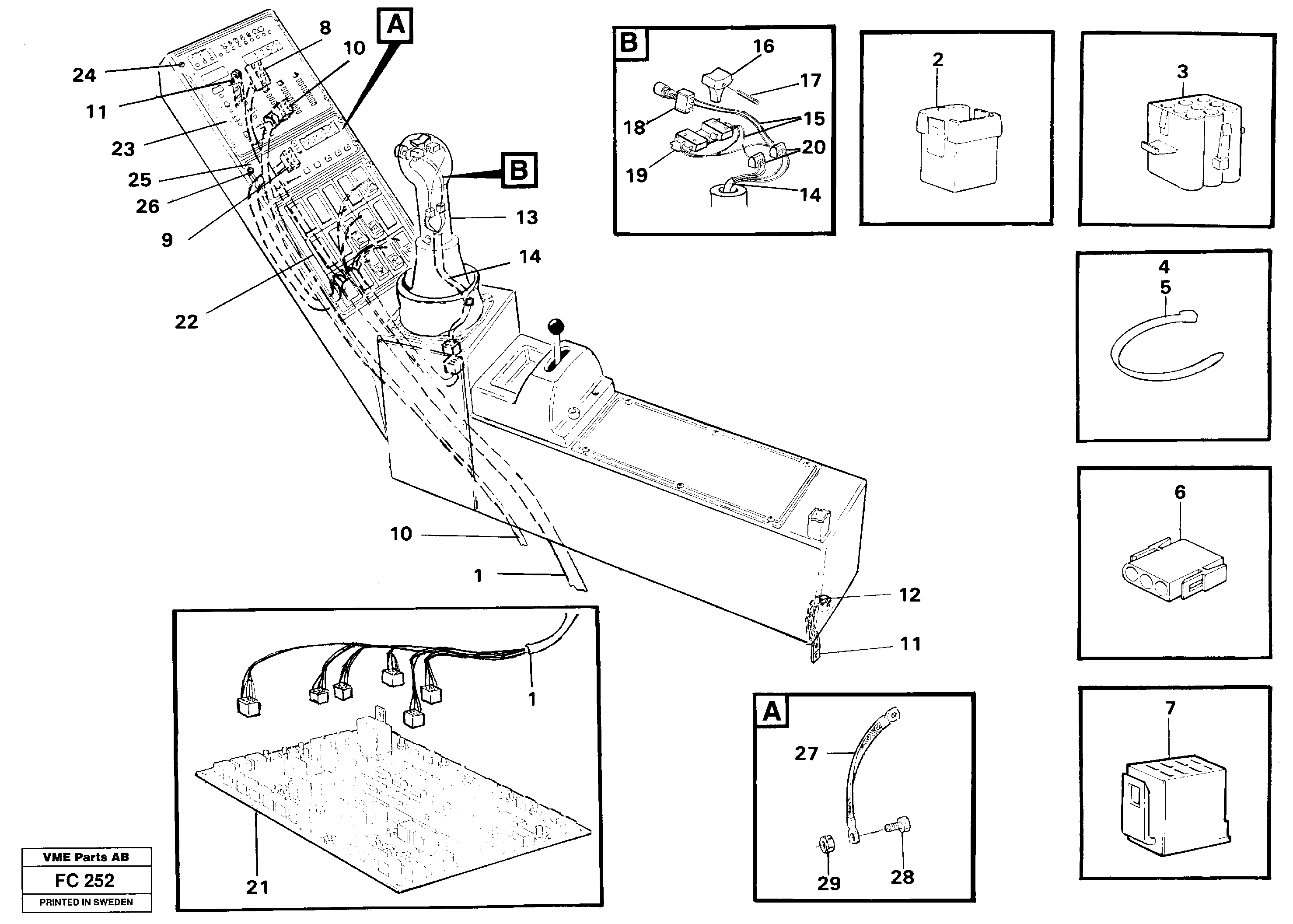 Схема запчастей Volvo EC150 - 49662 Cable harness, side panel, right EC150 ?KERMAN ?KERMAN EC150 SER NO - 129