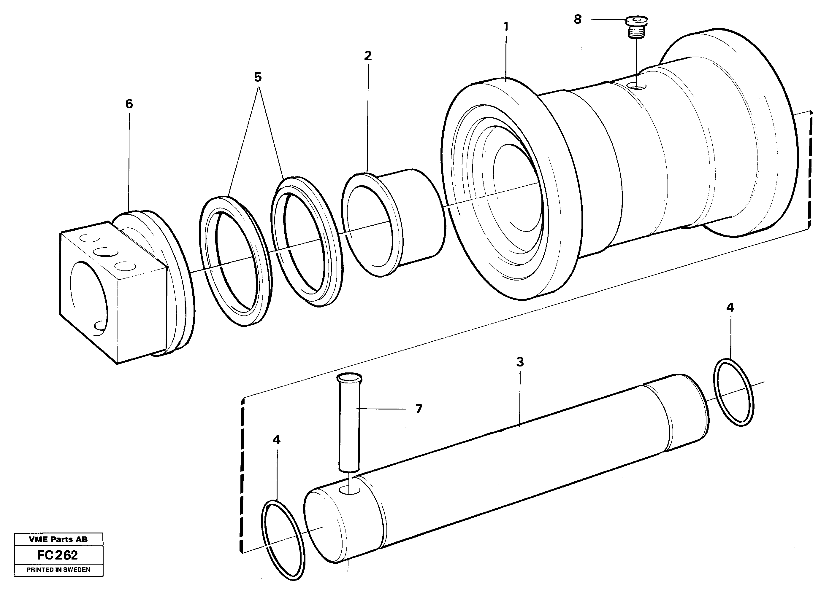 Схема запчастей Volvo EC150 - 32400 Bottom roller EC150 ?KERMAN ?KERMAN EC150 SER NO - 129