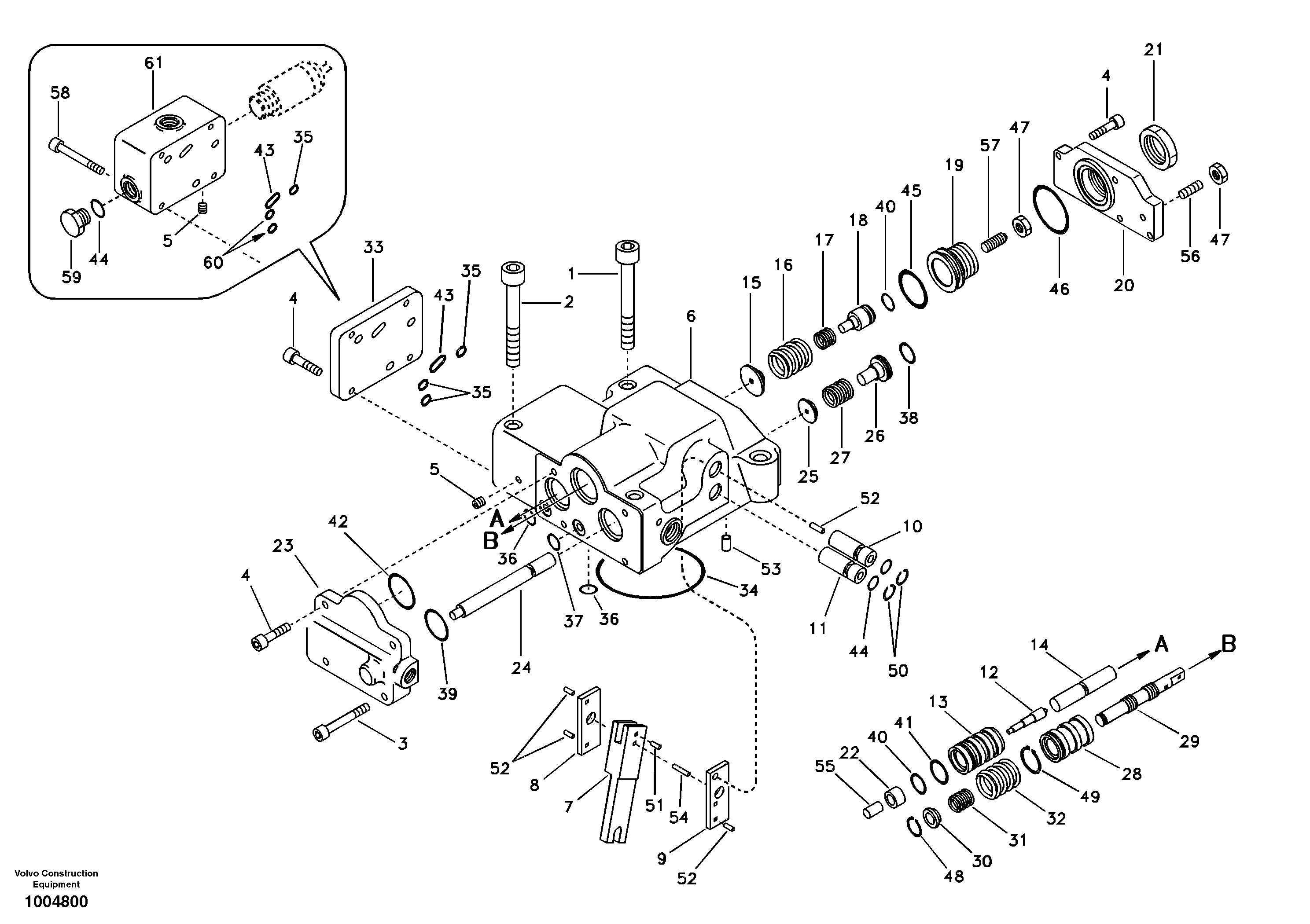 Схема запчастей Volvo EC160B - 87508 Regulator, hydraulic pump EC160B