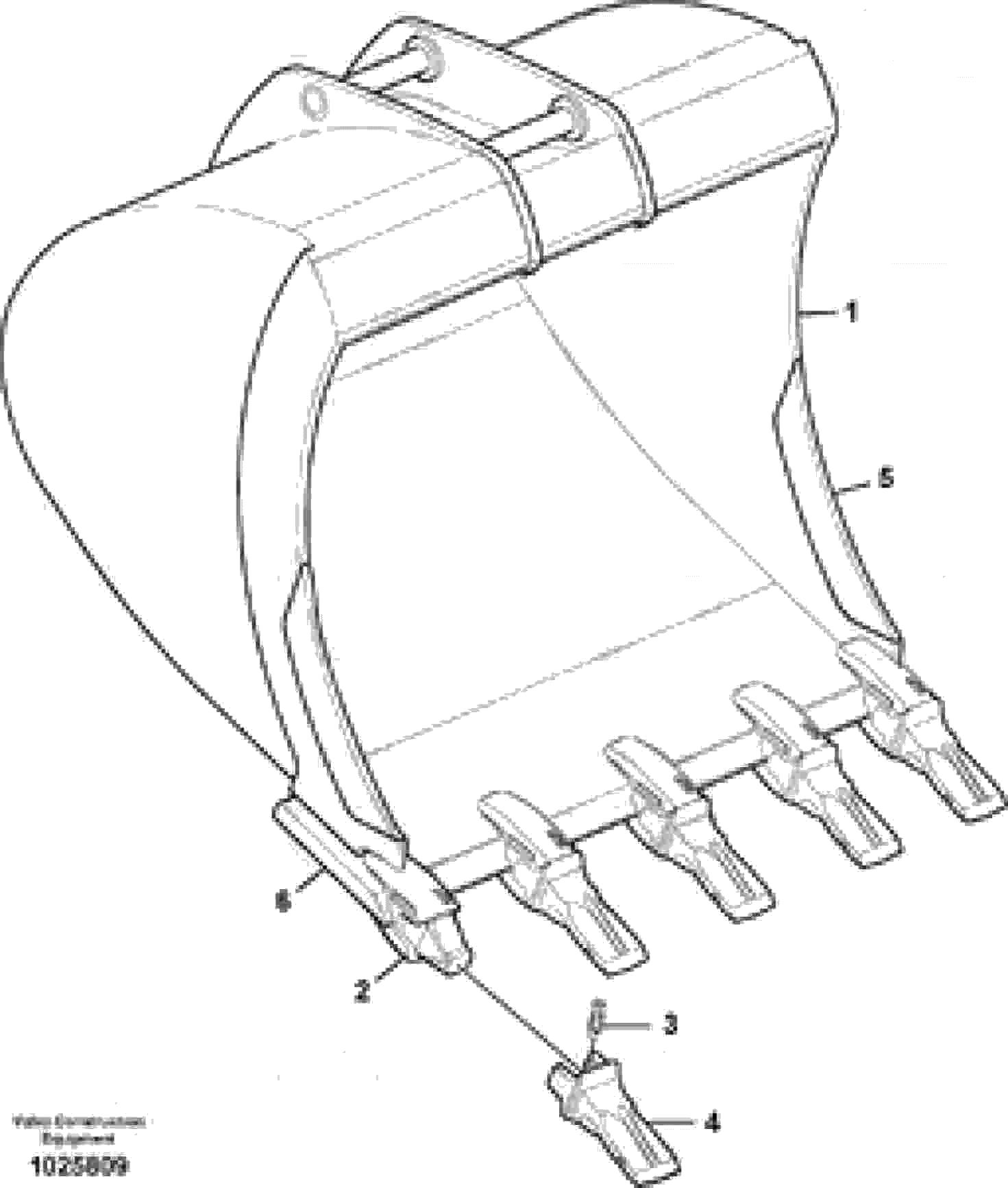 Схема запчастей Volvo EC160B - 12870 Buckets for Quickfit ATTACHMENTS ATTACHMENTS EXCAVATORS BUCKETS&HAMMERS, GEN. B/C