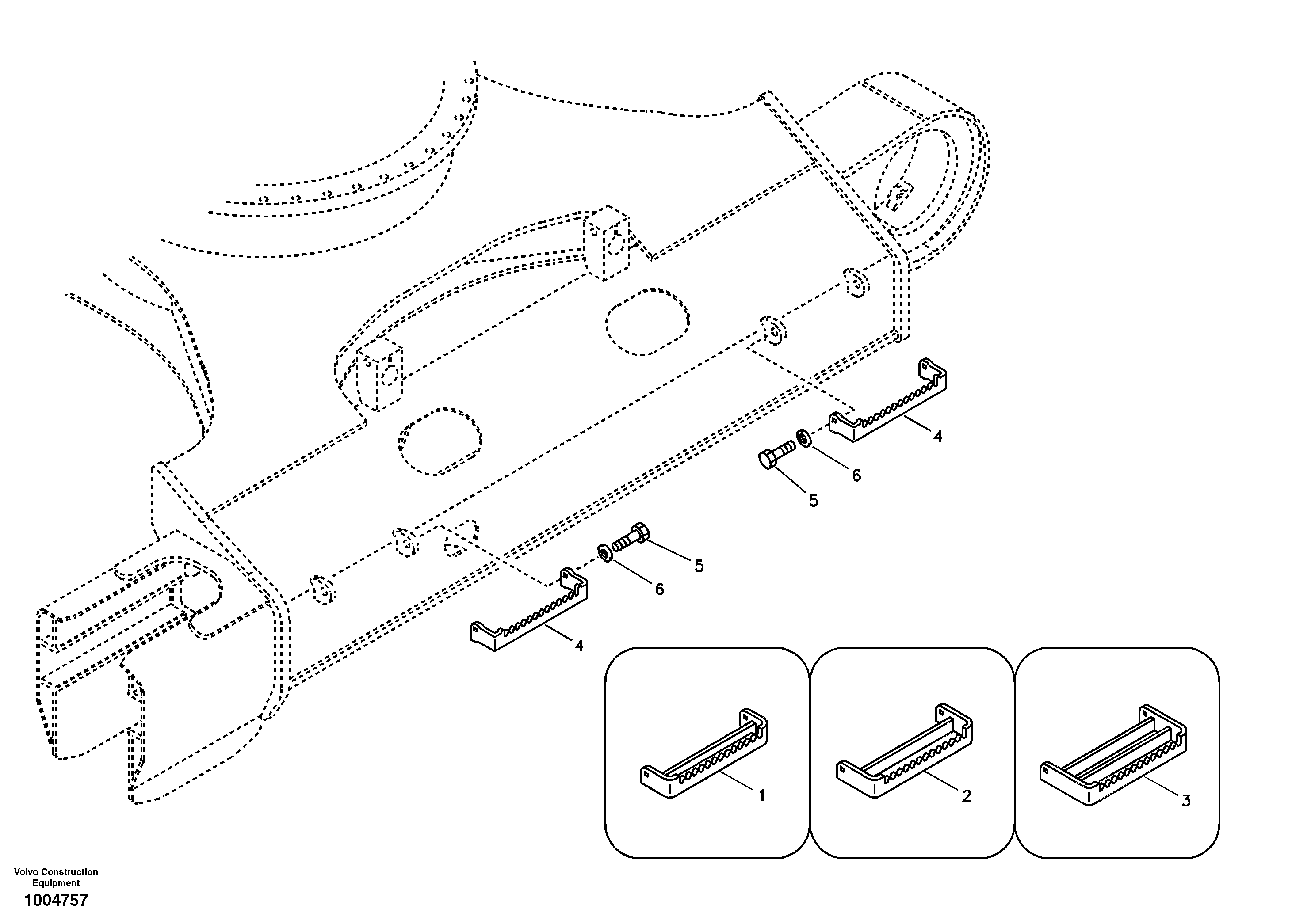 Схема запчастей Volvo EC160B - 11558 Foot step EC160B