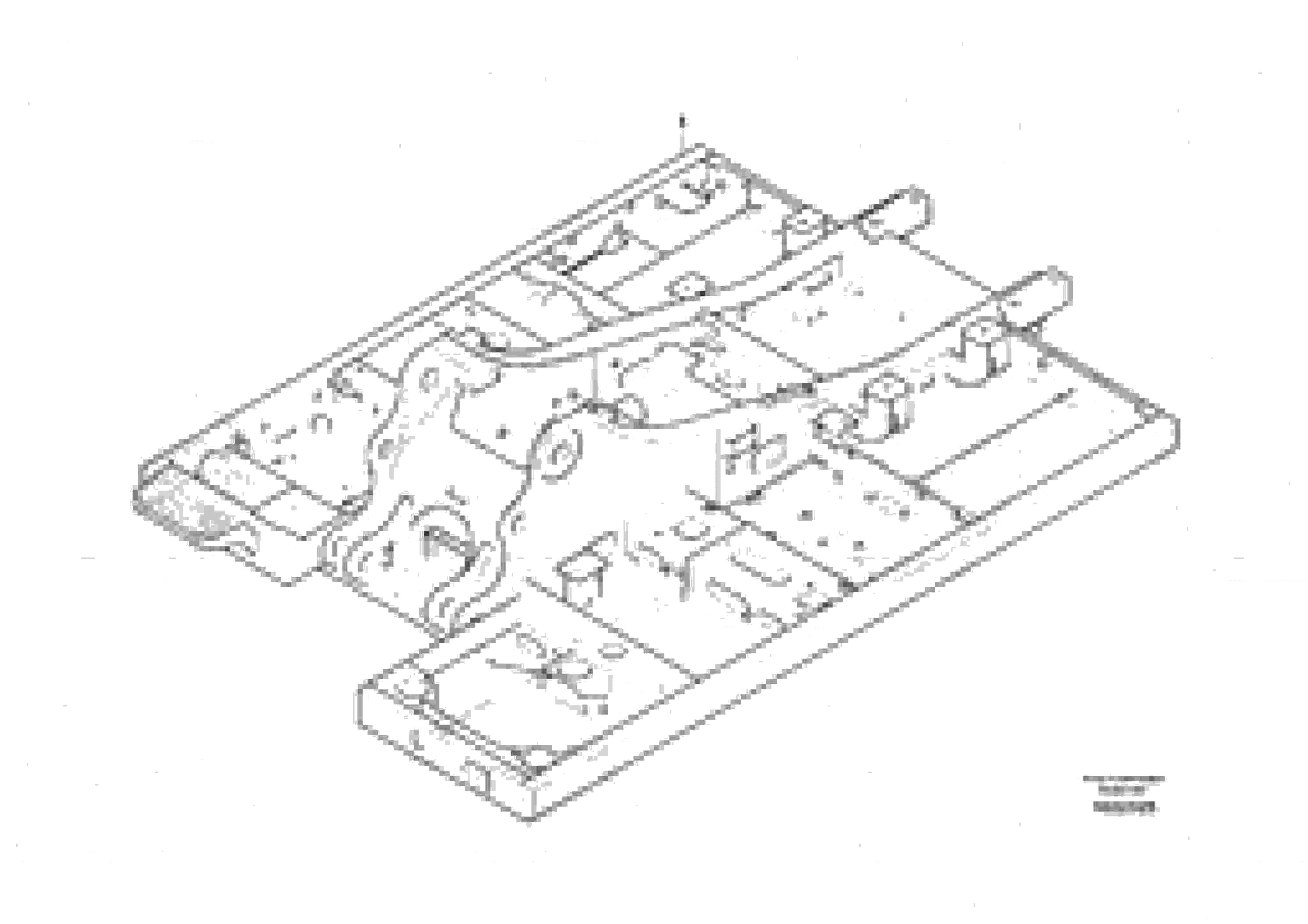 Схема запчастей Volvo EC210B - 87400 Upper frame EC210B PRIME S/N 70001-/80001- 35001-