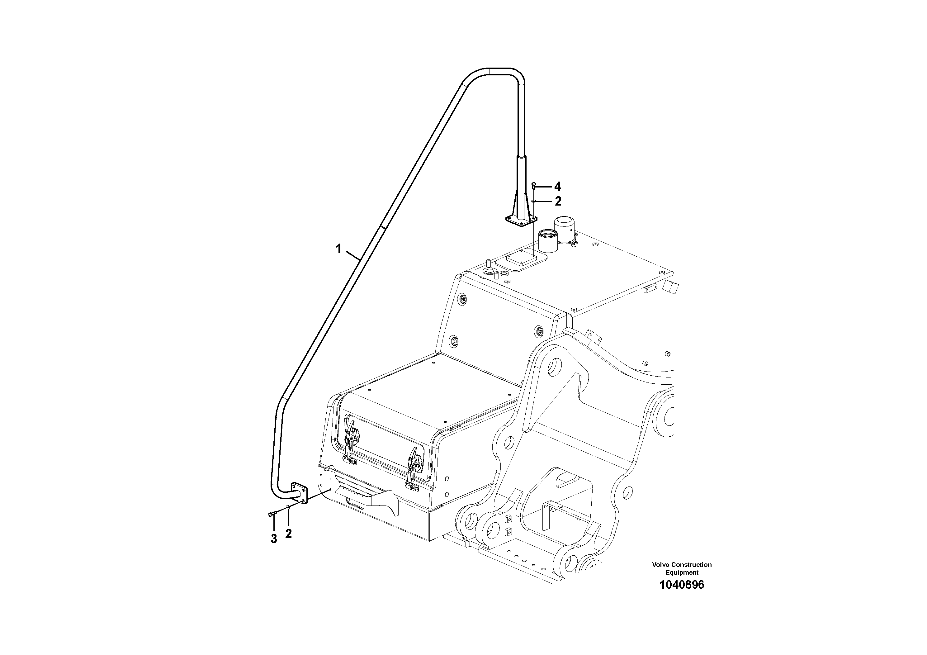 Схема запчастей Volvo EC210B - 87780 Перила EC210B PRIME S/N 70001-/80001- 35001-