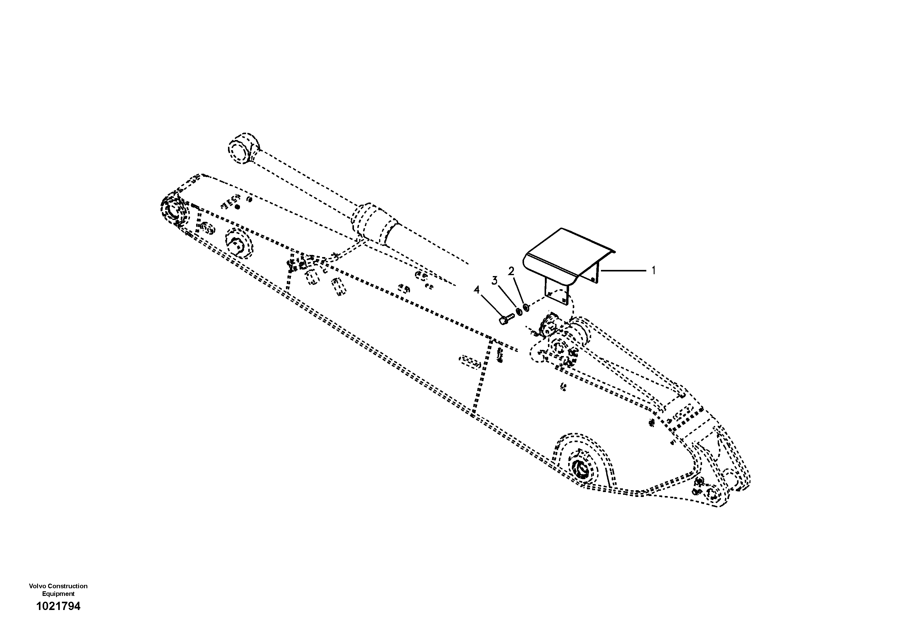 Схема запчастей Volvo EC210B - 7781 Protecting plate EC210B APPENDIX FX FORESTRY VER