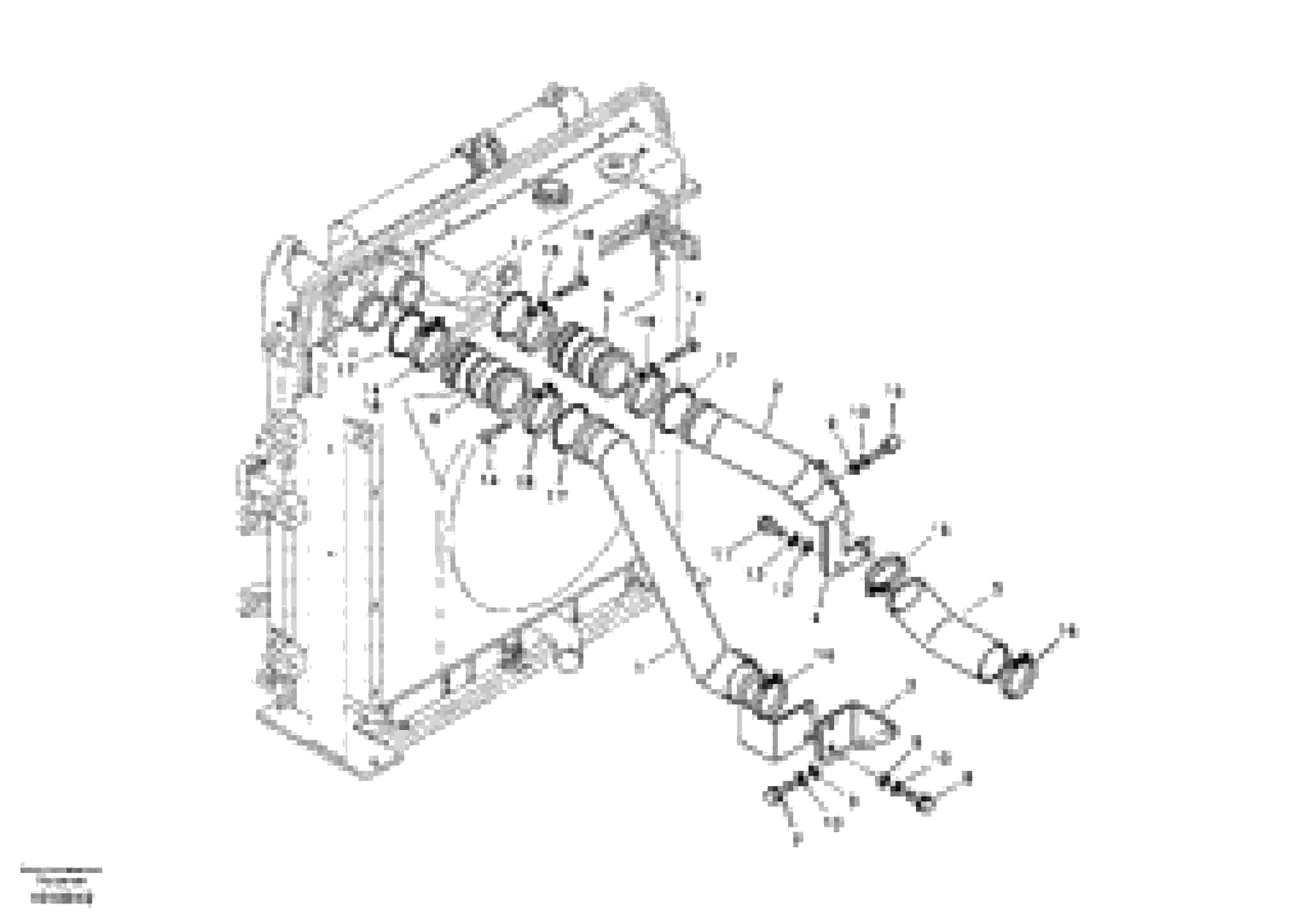 Схема запчастей Volvo EC210B - 35739 Charge air cooler, plumbing EC210B