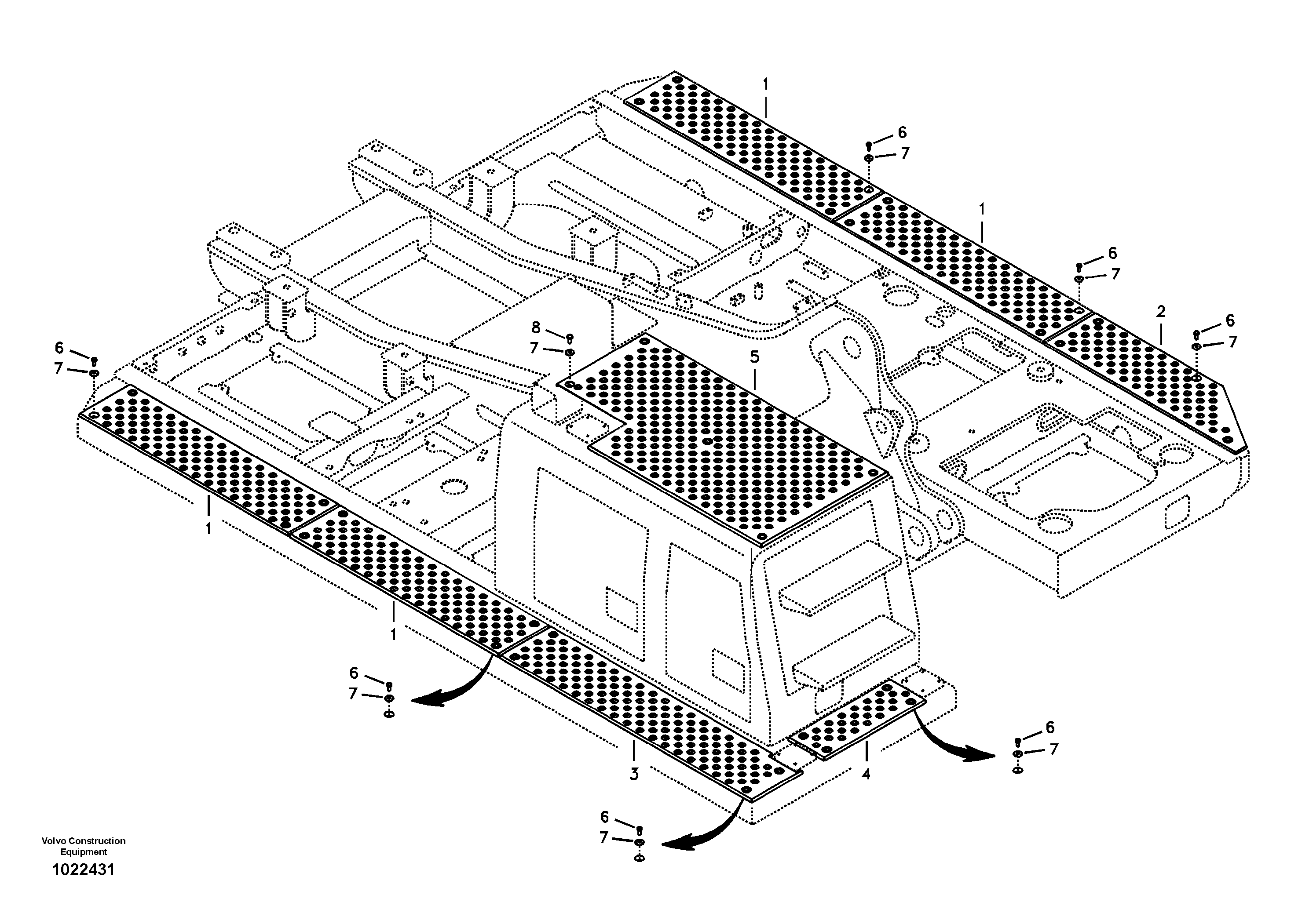 Схема запчастей Volvo EC210B - 1936 Anti slip EC210B APPENDIX FX FORESTRY VER