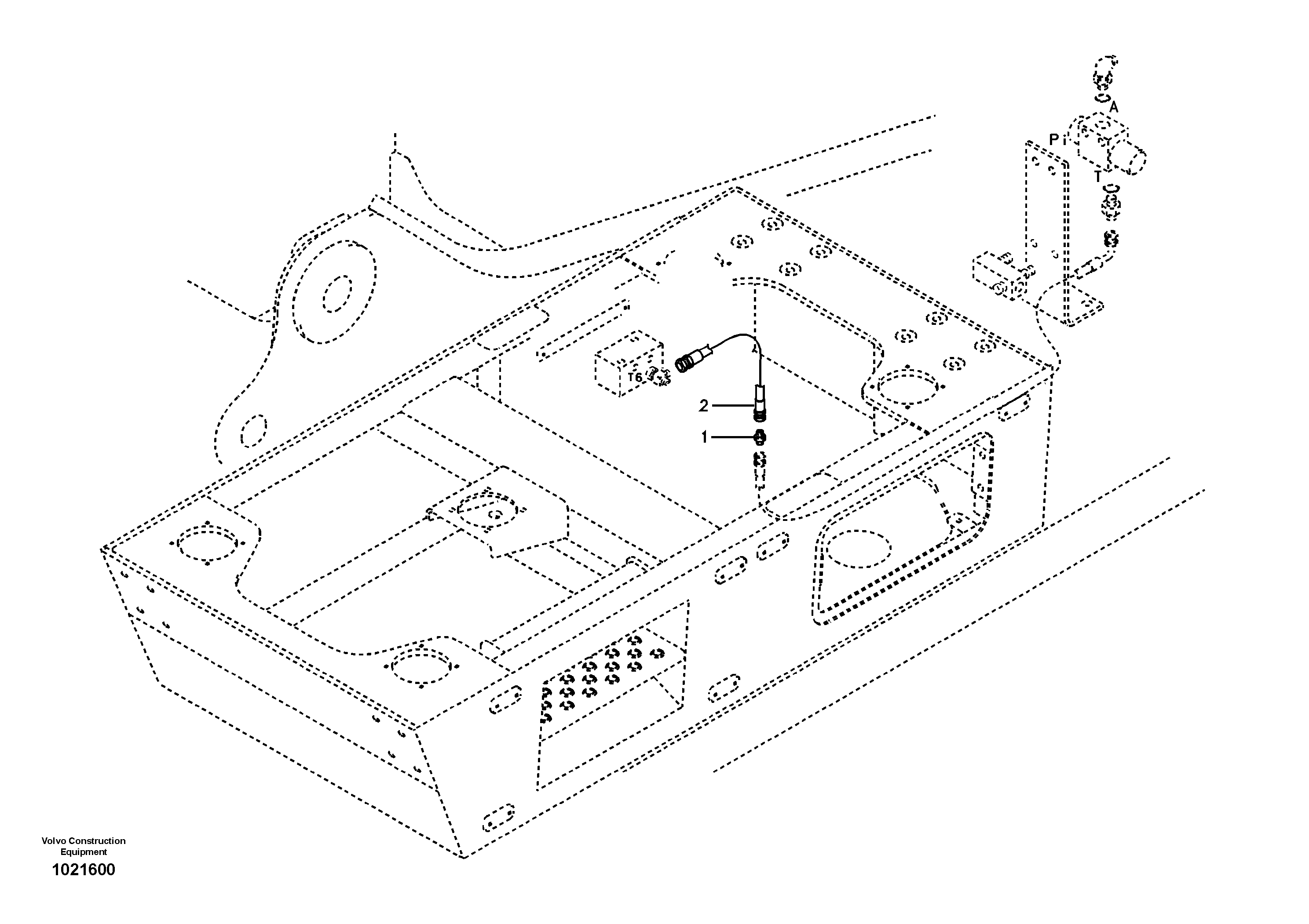 Схема запчастей Volvo EC210B - 7493 Servo system, control valve piping EC210B APPENDIX FX FORESTRY VER