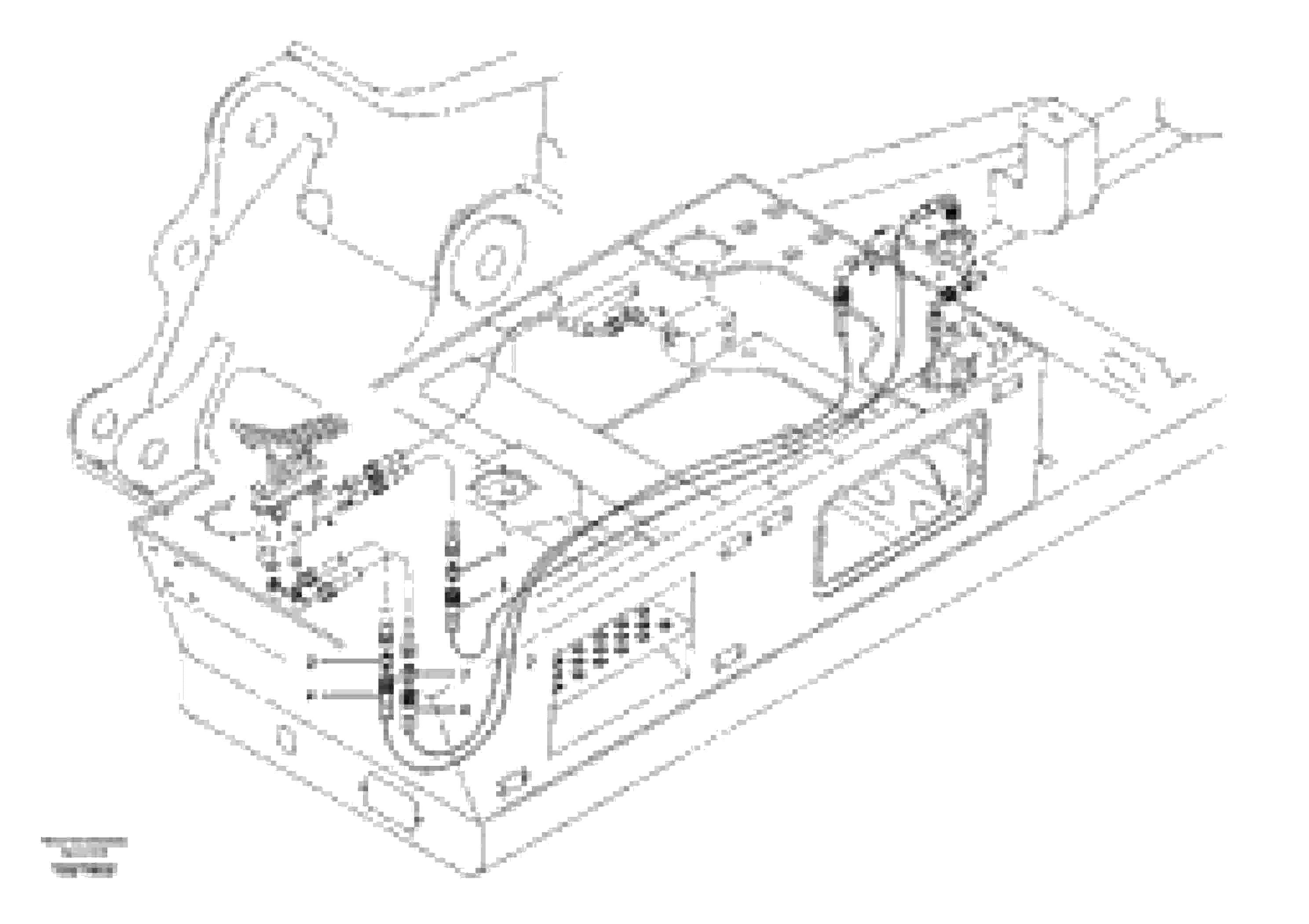 Схема запчастей Volvo EC210B - 7496 Servo system, X1 pedal flow piping EC210B APPENDIX FX FORESTRY VER