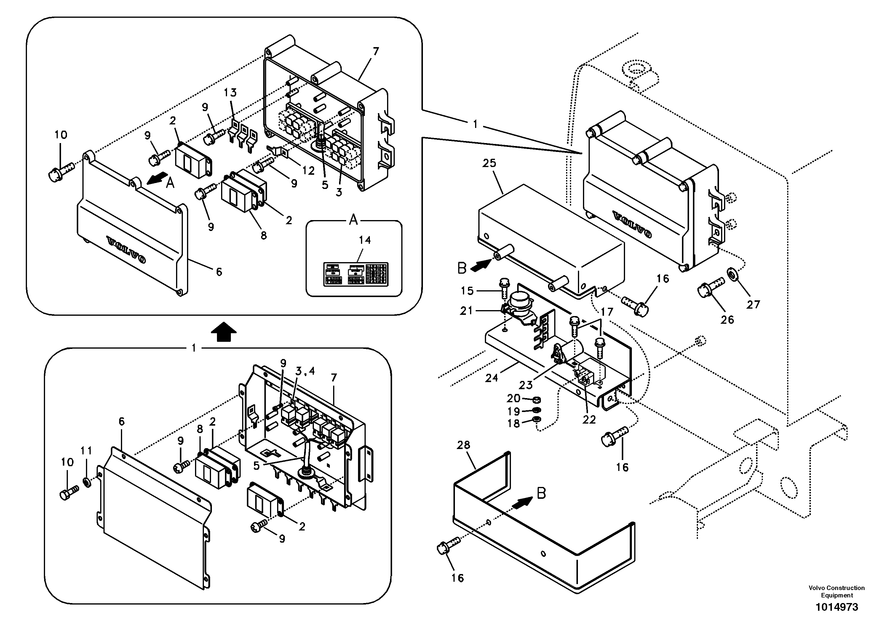 Схема запчастей Volvo EC210B - 79020 Electrical relay EC210B