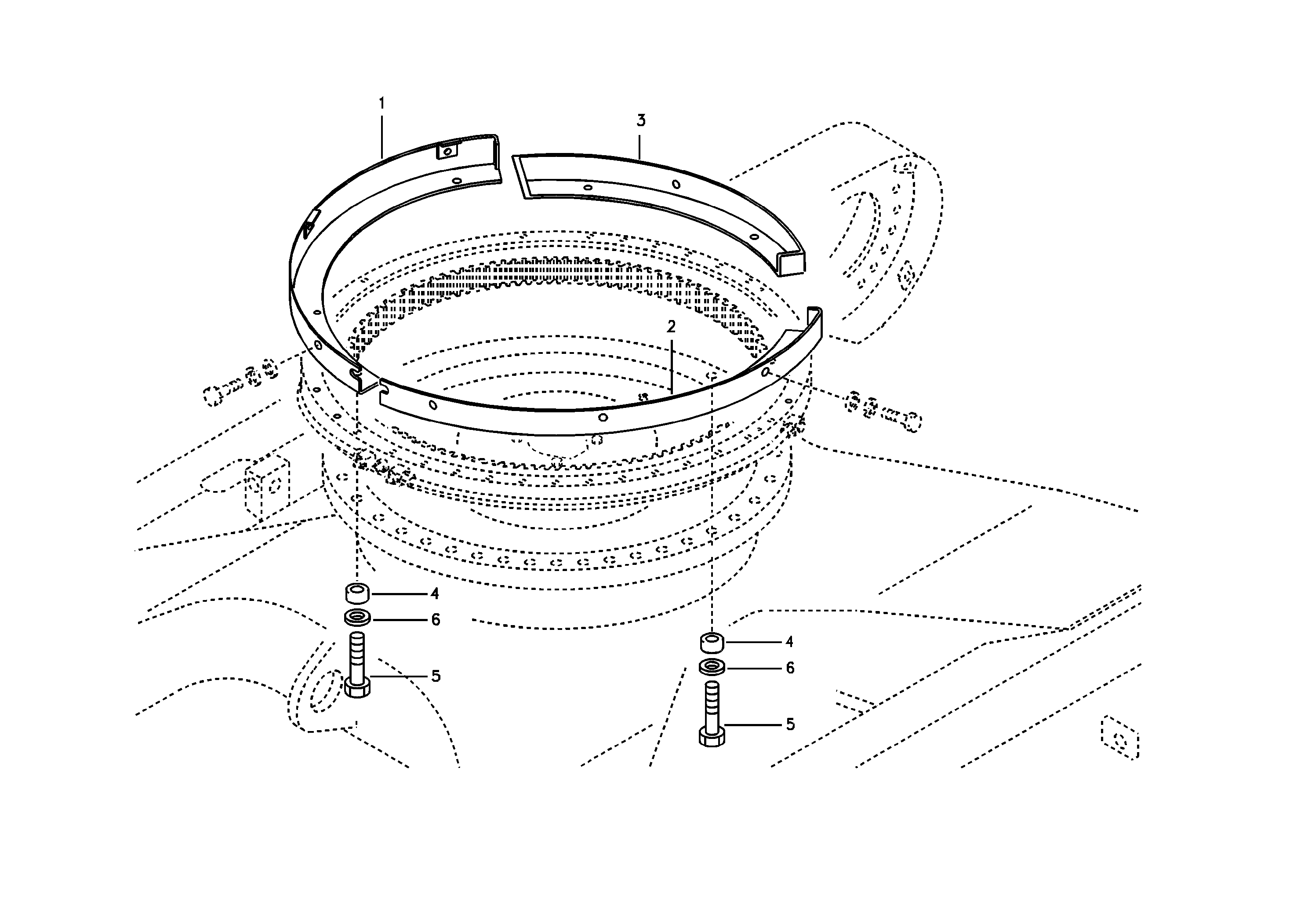 Схема запчастей Volvo EC210B - 3273 Cover, Swing gear EC210B