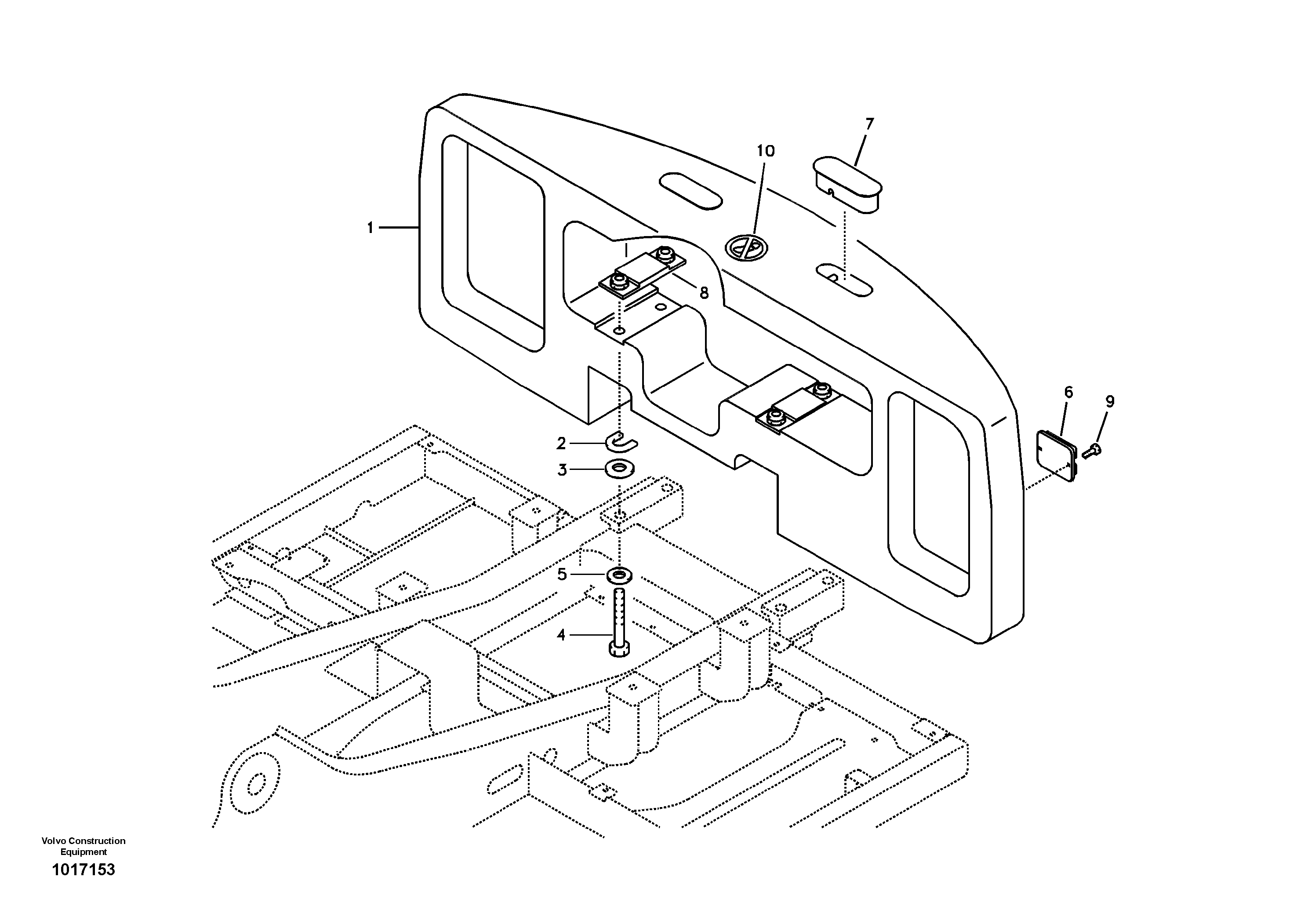 Схема запчастей Volvo EC210B - 21042 Противовесы EC210B