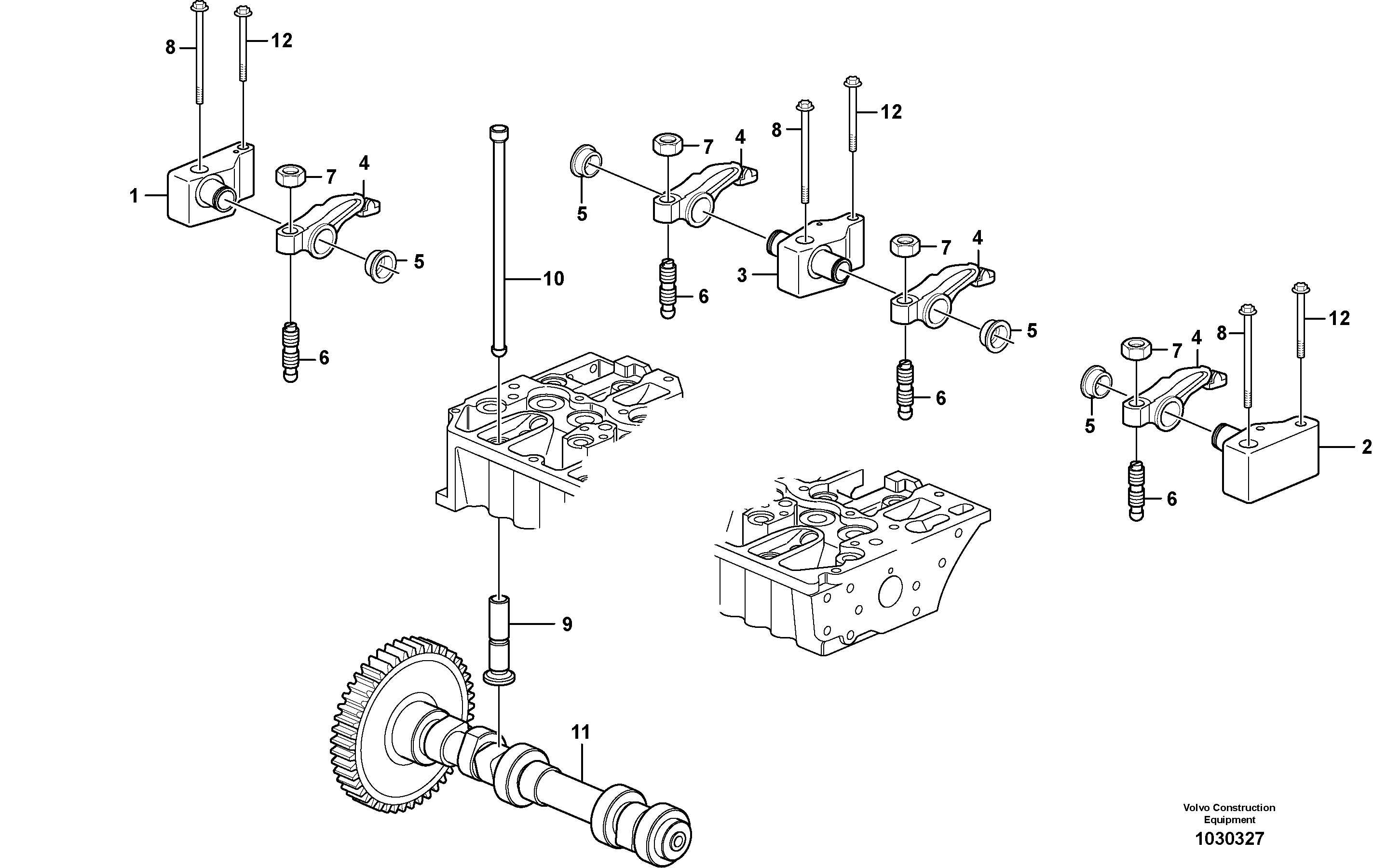 Схема запчастей Volvo EC210B - 95489 Valve mechanism EC210B PRIME S/N 70001-/80001- 35001-