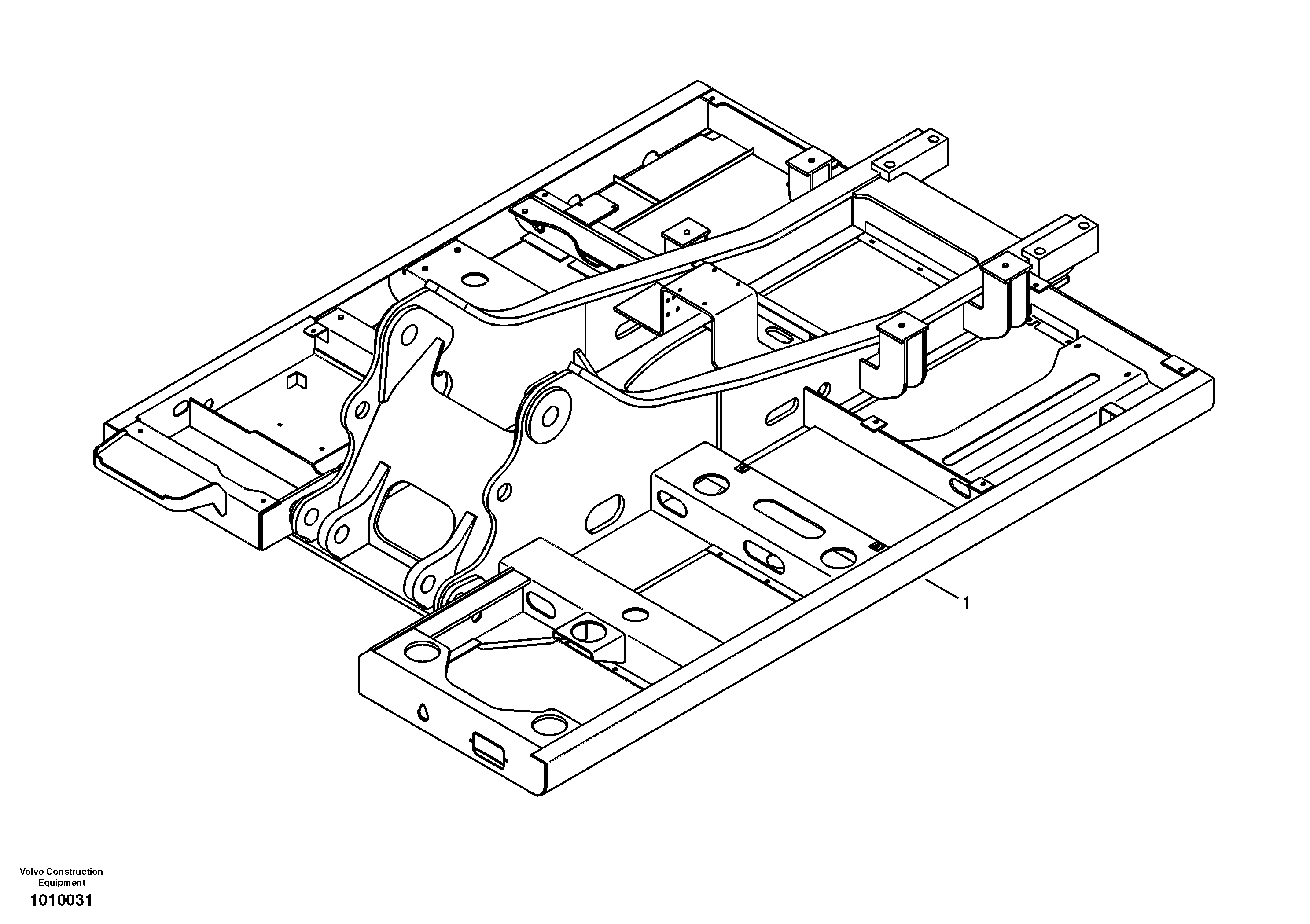 Схема запчастей Volvo EC210B - 64699 Upper frame EC210B