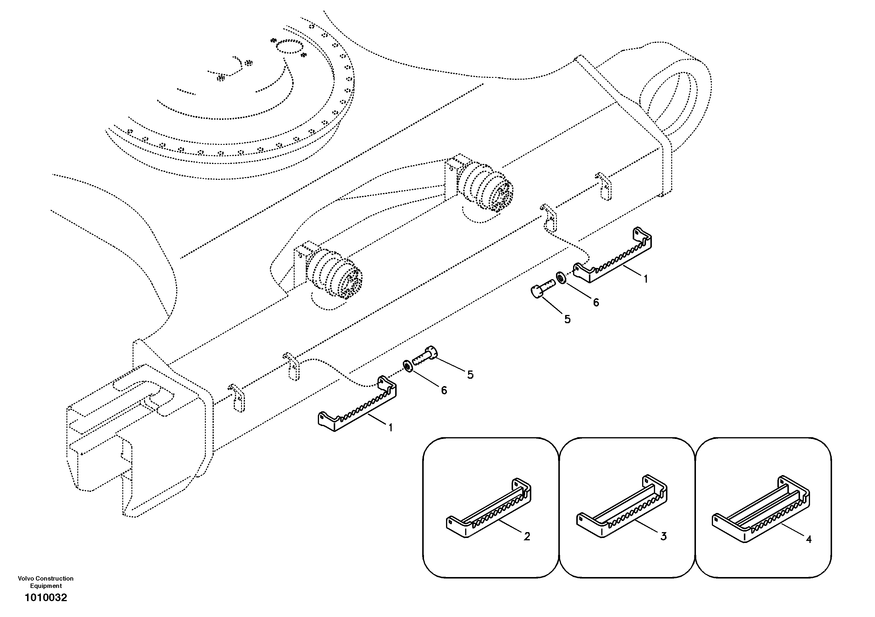 Схема запчастей Volvo EC210B - 8563 Foot step EC210B