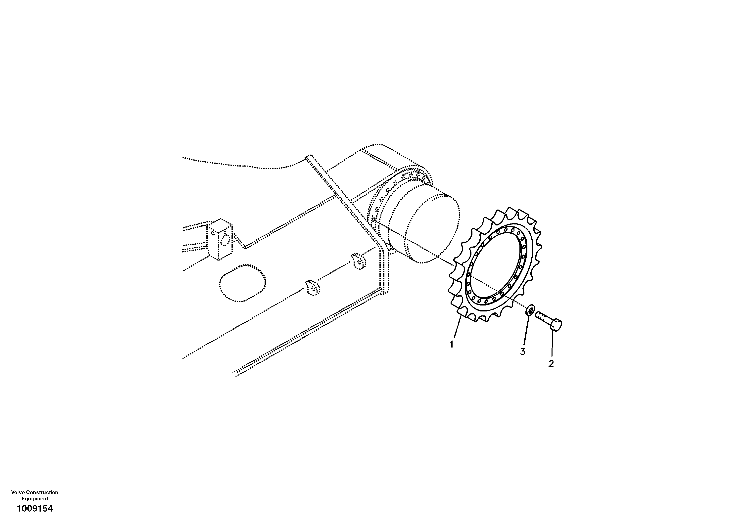 Схема запчастей Volvo EC210B - 4183 Звездочка EC210B