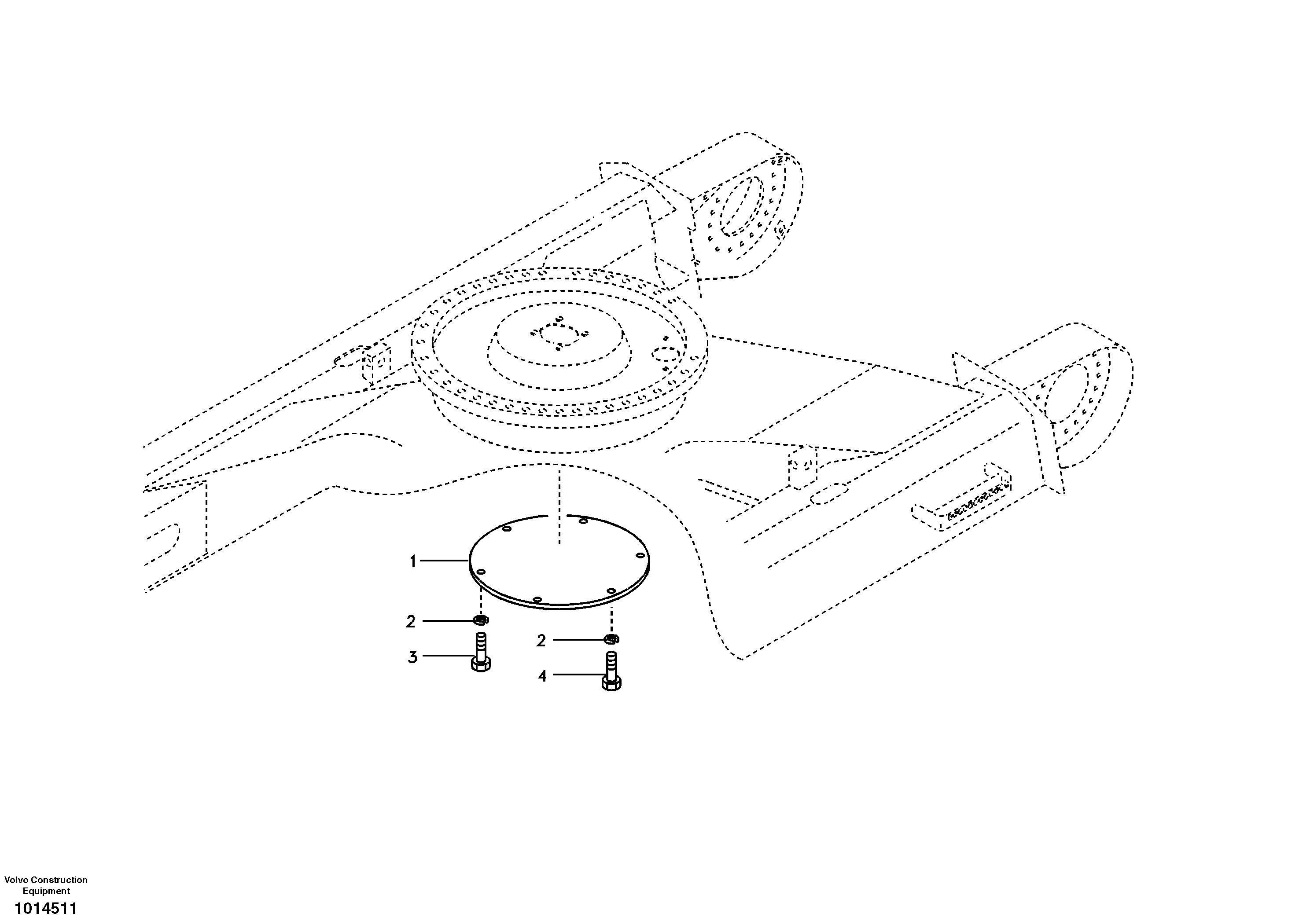 Схема запчастей Volvo EC210B - 44743 Protecting plate EC210B APPENDIX FORESTRY VERSION