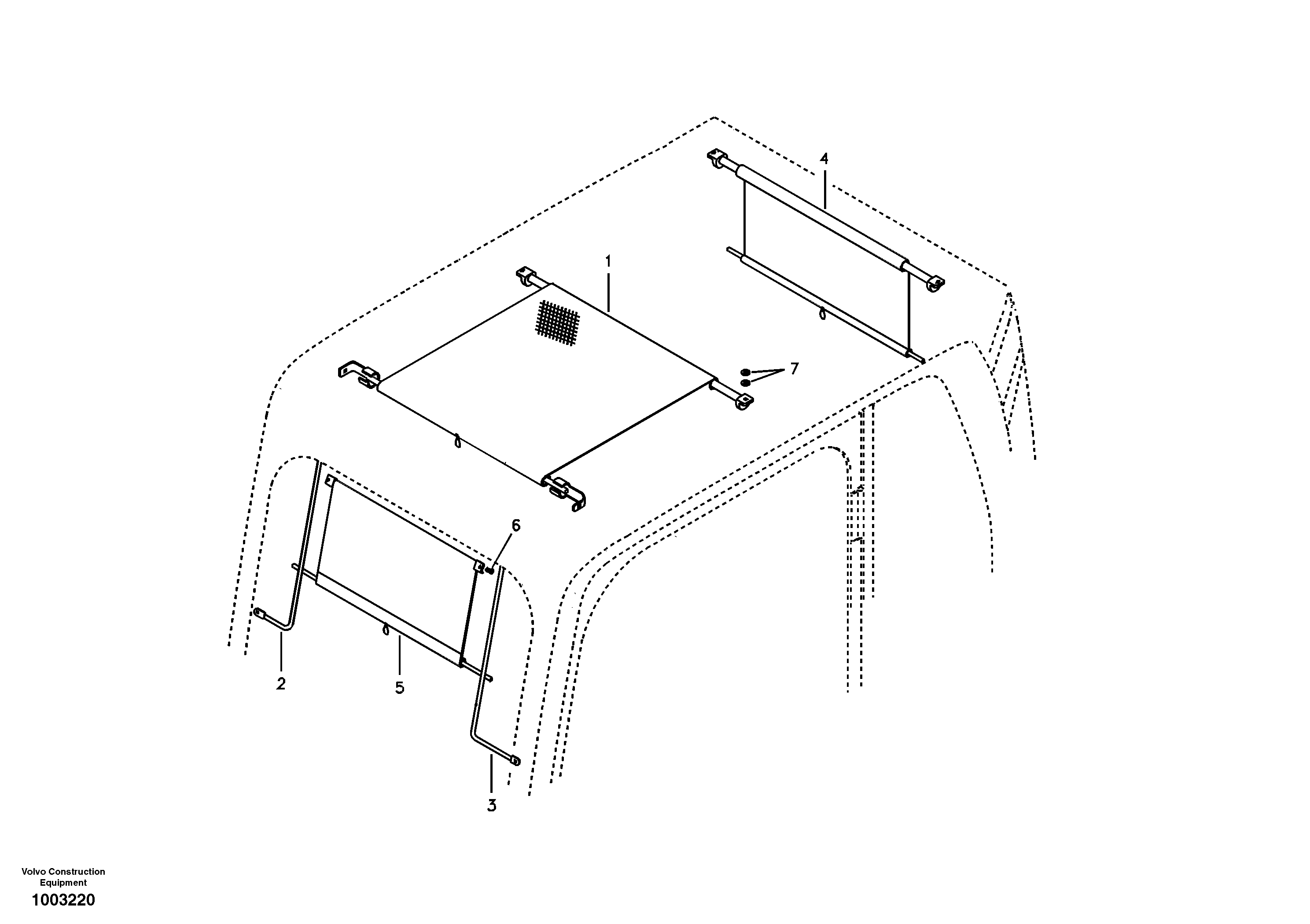 Схема запчастей Volvo EC240B - 20731 Sun visor interior EC240B