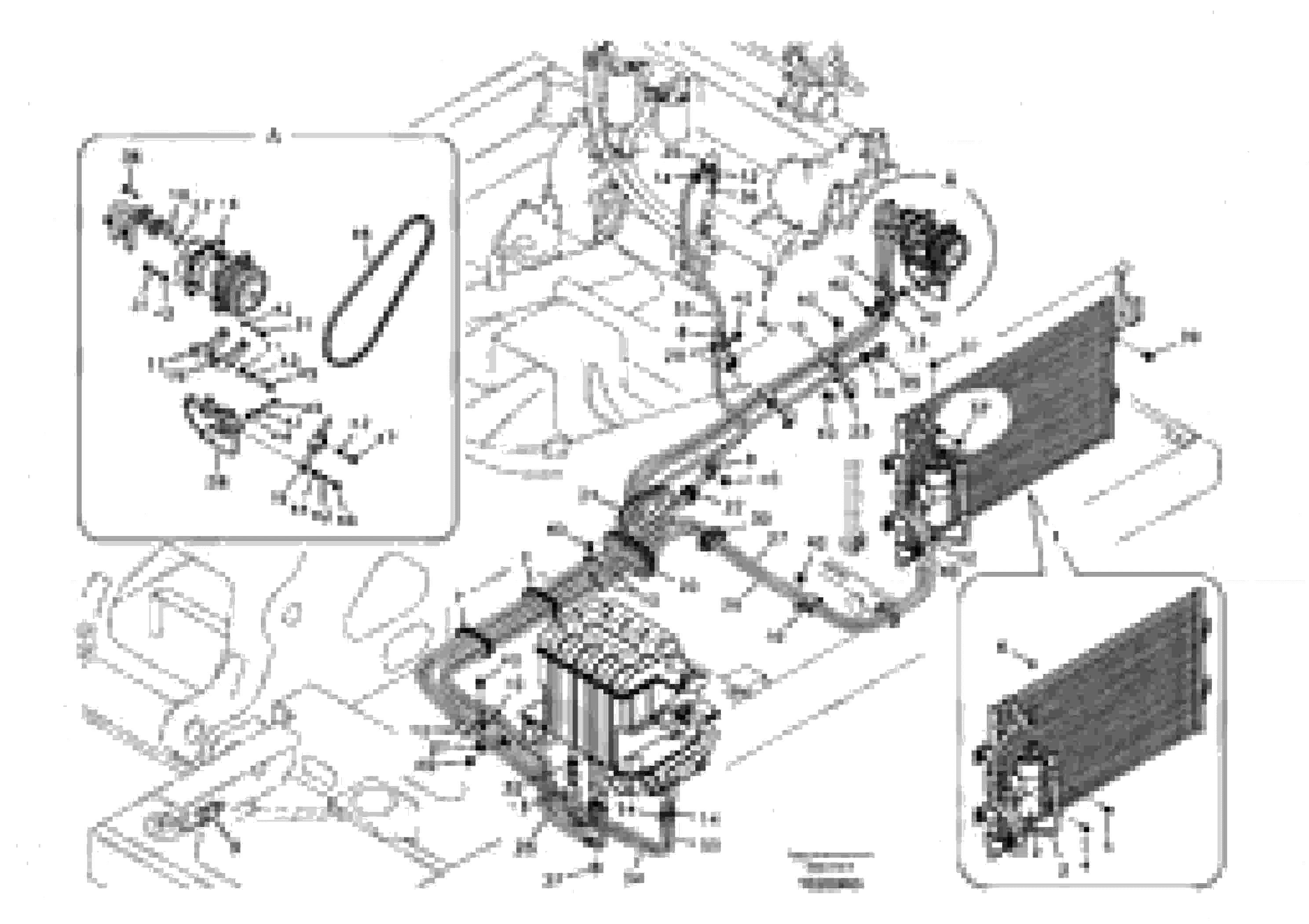 Схема запчастей Volvo EC240B - 101247 Air conditioning line, cooling and heater EC240B SER NO INT 12641- EU & NA 80001-