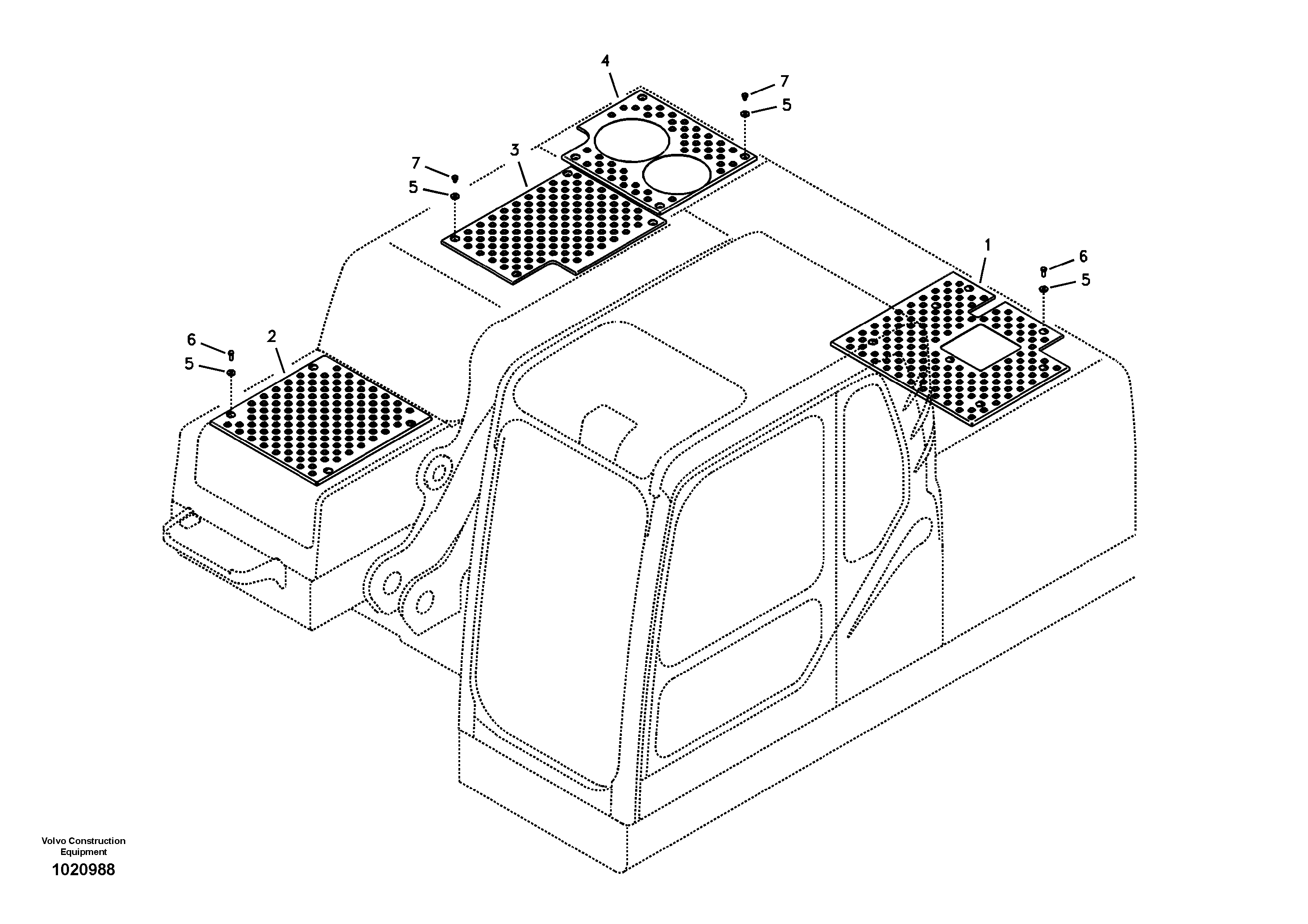 Схема запчастей Volvo EC240B - 38839 Anti slip EC240B SER NO INT 12641- EU & NA 80001-