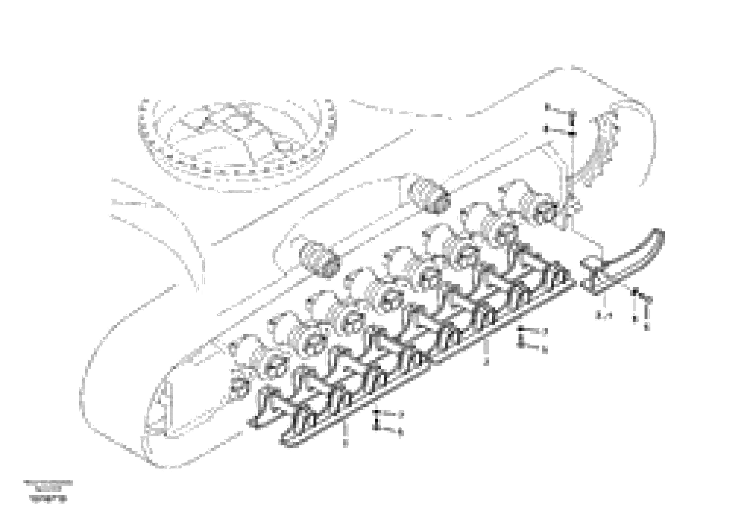 Схема запчастей Volvo EC240B - 93476 Undercarriage, track guards EC240B APPENDIX FX FORESTRY VER